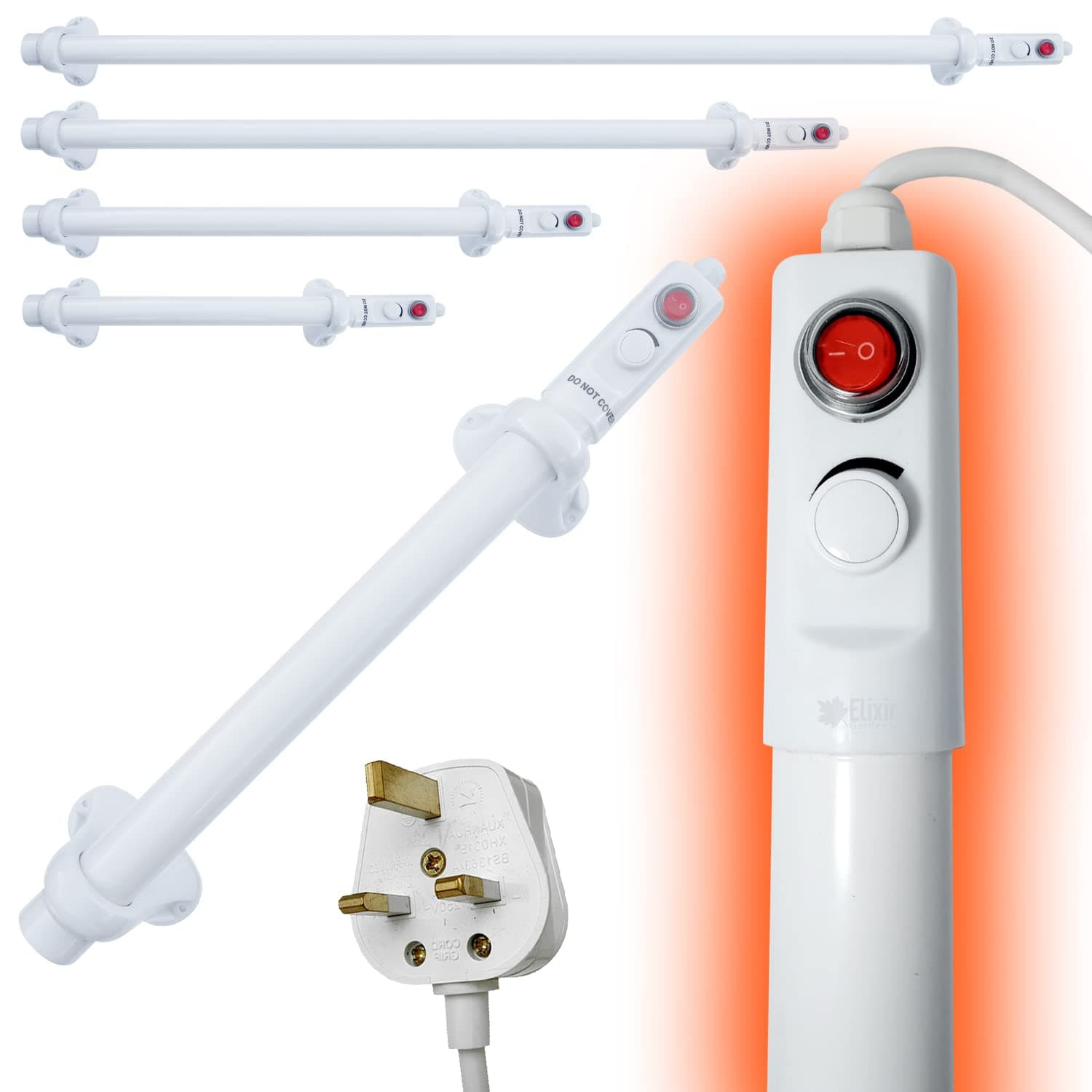 Elixir Gardens Low Energy TH03 Tube Heater with Built in Temperature Control 100cm / 135 Watts