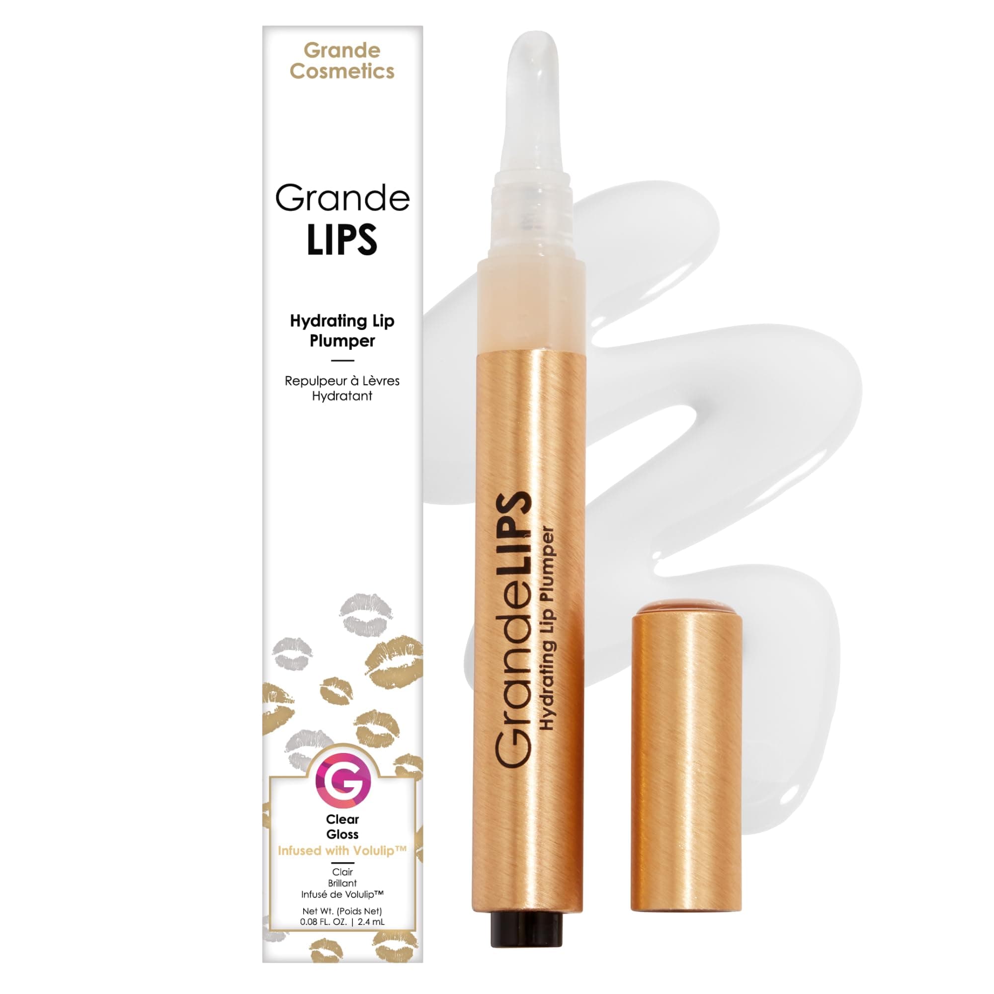 Grande Cosmetics GrandeLIPS Hydrating Lip Plumper - for Fuller-Looking, Hydrated Lips