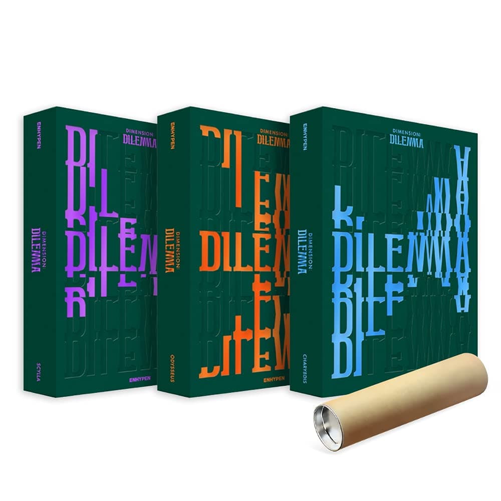 ENHYPEN DIMENSION DILEMMA 1st Studio Album Set [All Three Versions] [Incl. Official Synnara Polaroid Photocard] (Rolled Posters) (CMDC11658)