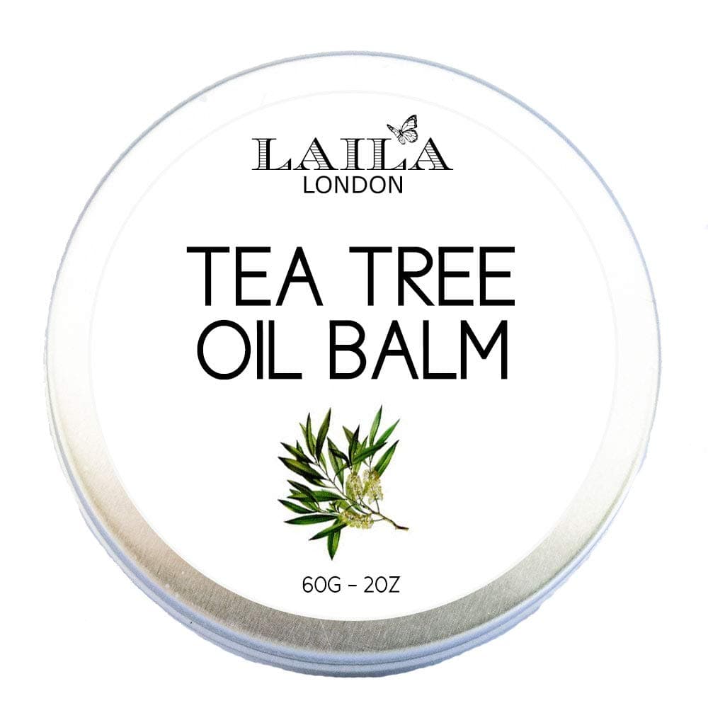 NEW Tea Tree Oil Balm BY Laila London 100% Natural and Organic Psoriasis Dry Skin, Eczema, Rosacea, Dermatitis, Rashes, Itch Relief Insect Bite Chapped Dry Skin GUARANTEED