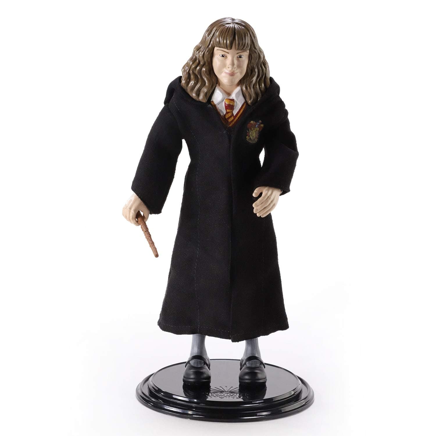Bendyfigs The Noble Collection Harry Potter Hermione Granger - 7.5in (19cm) Noble Toys HP Bendable Figure Posable Collectible Doll Figures With Stand