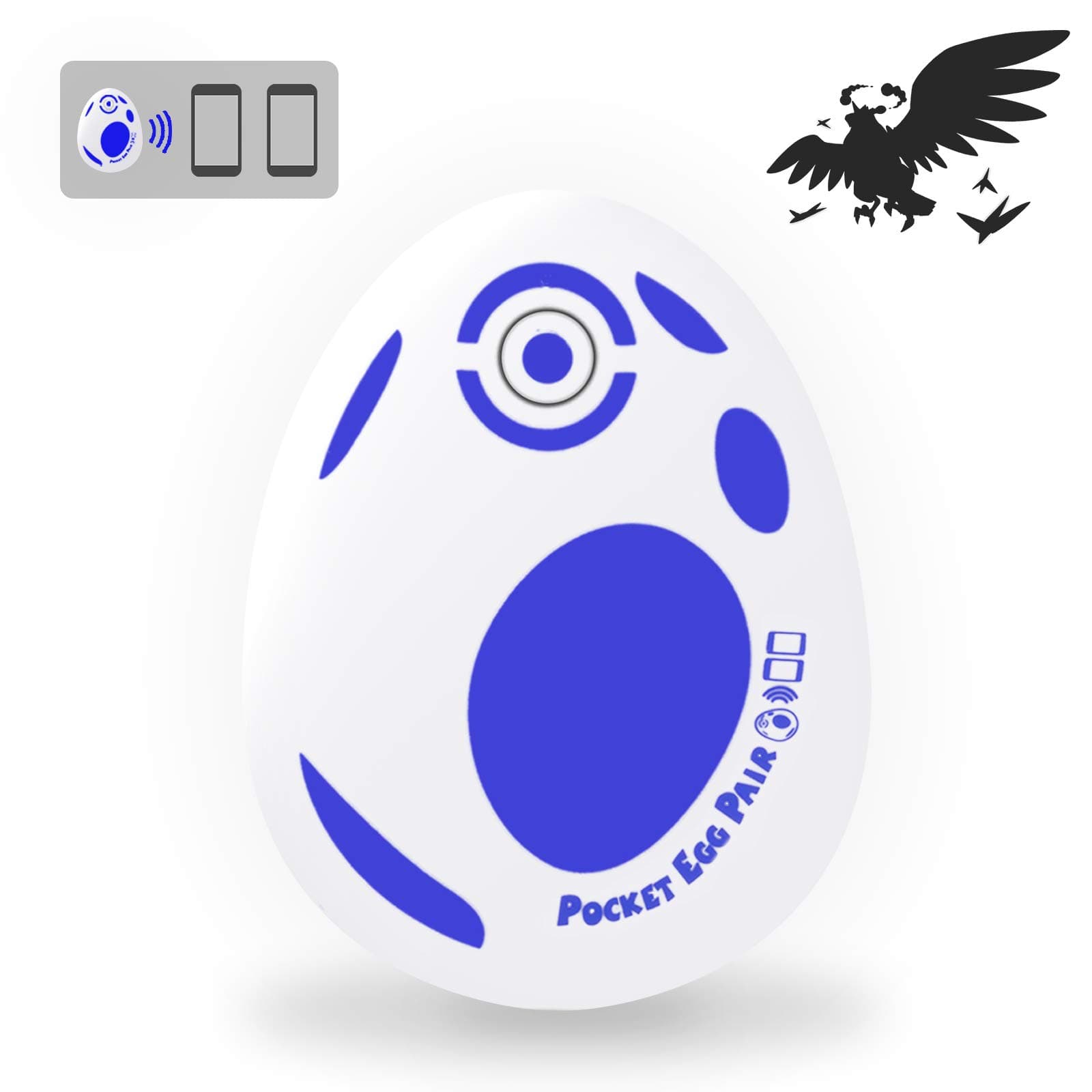 JZW-Shop New Pocket Egg Auto Catch Auto Spin Connects Two Phones At the Same Time for Go Plus Accessory Compatible with iPhone and Android (Blue), Blue