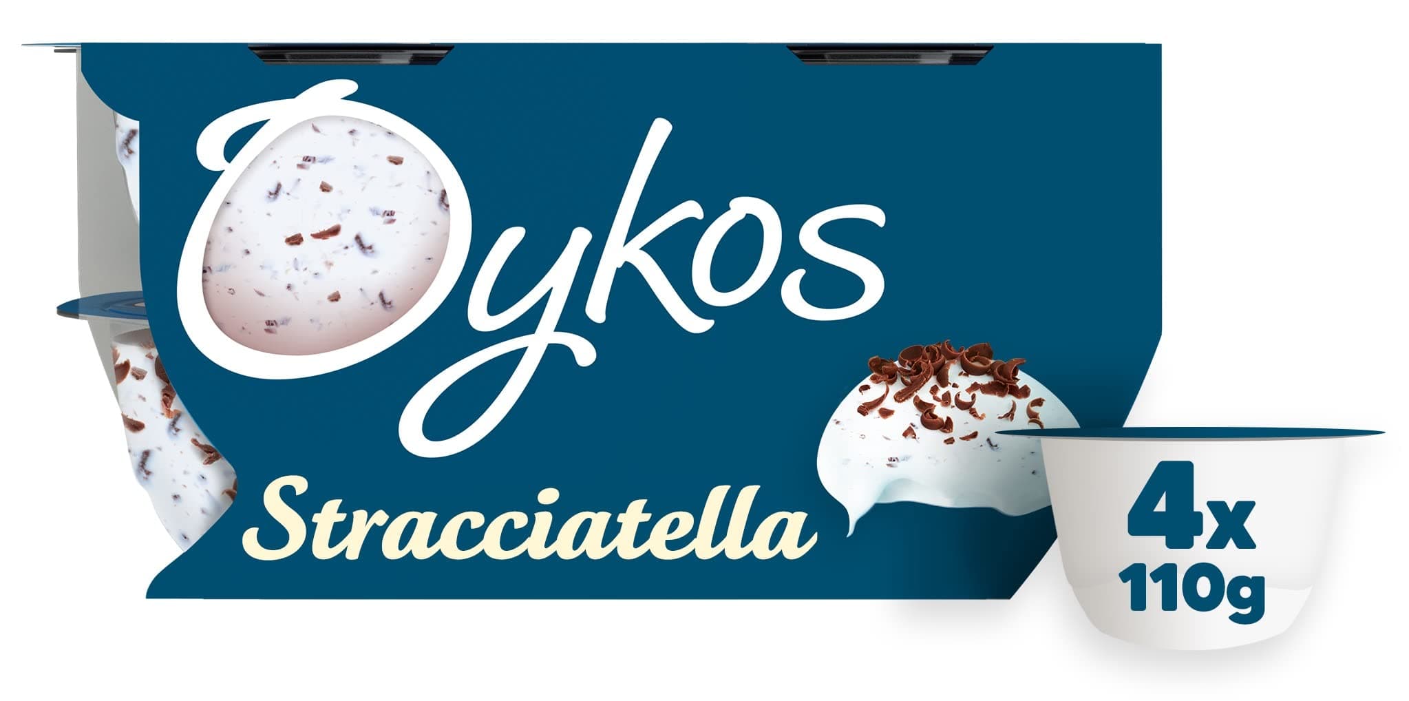 Oykos Stracciatella Greek Style Yoghurt, 4x110g