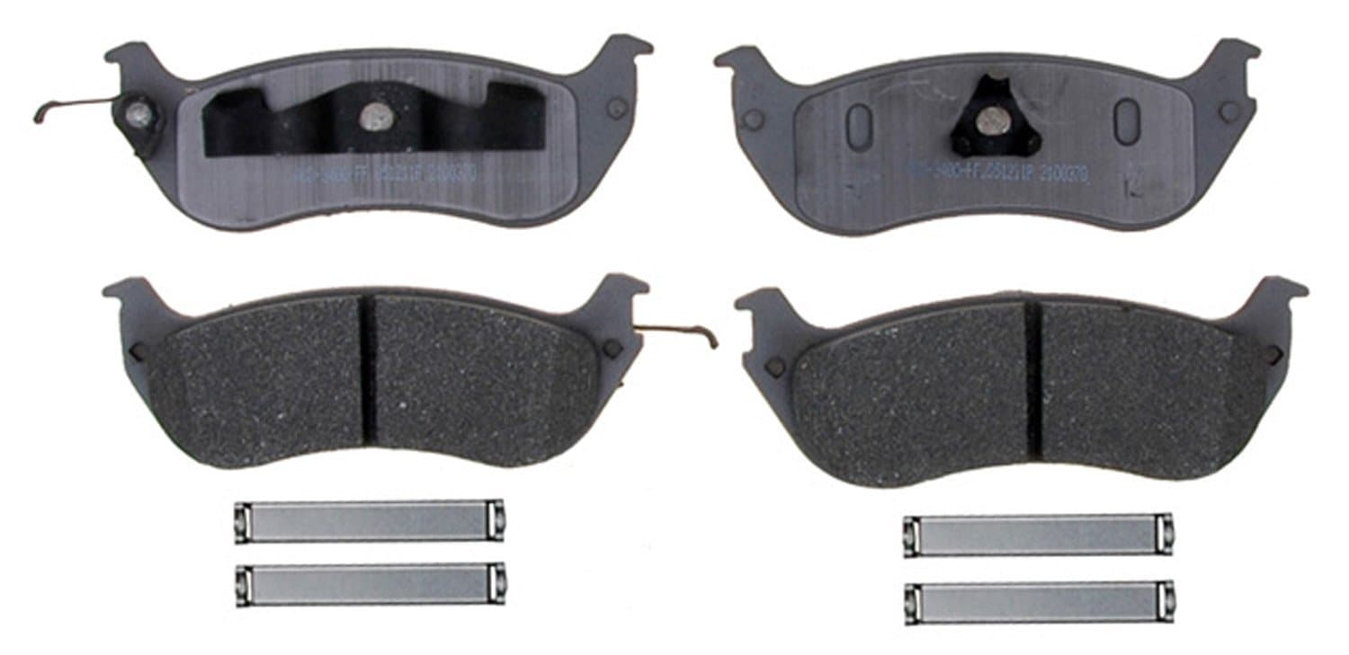 ACDelco Silver 14D674AMH Semi-Metallic Rear Disc Brake Pad Set with Hardware
