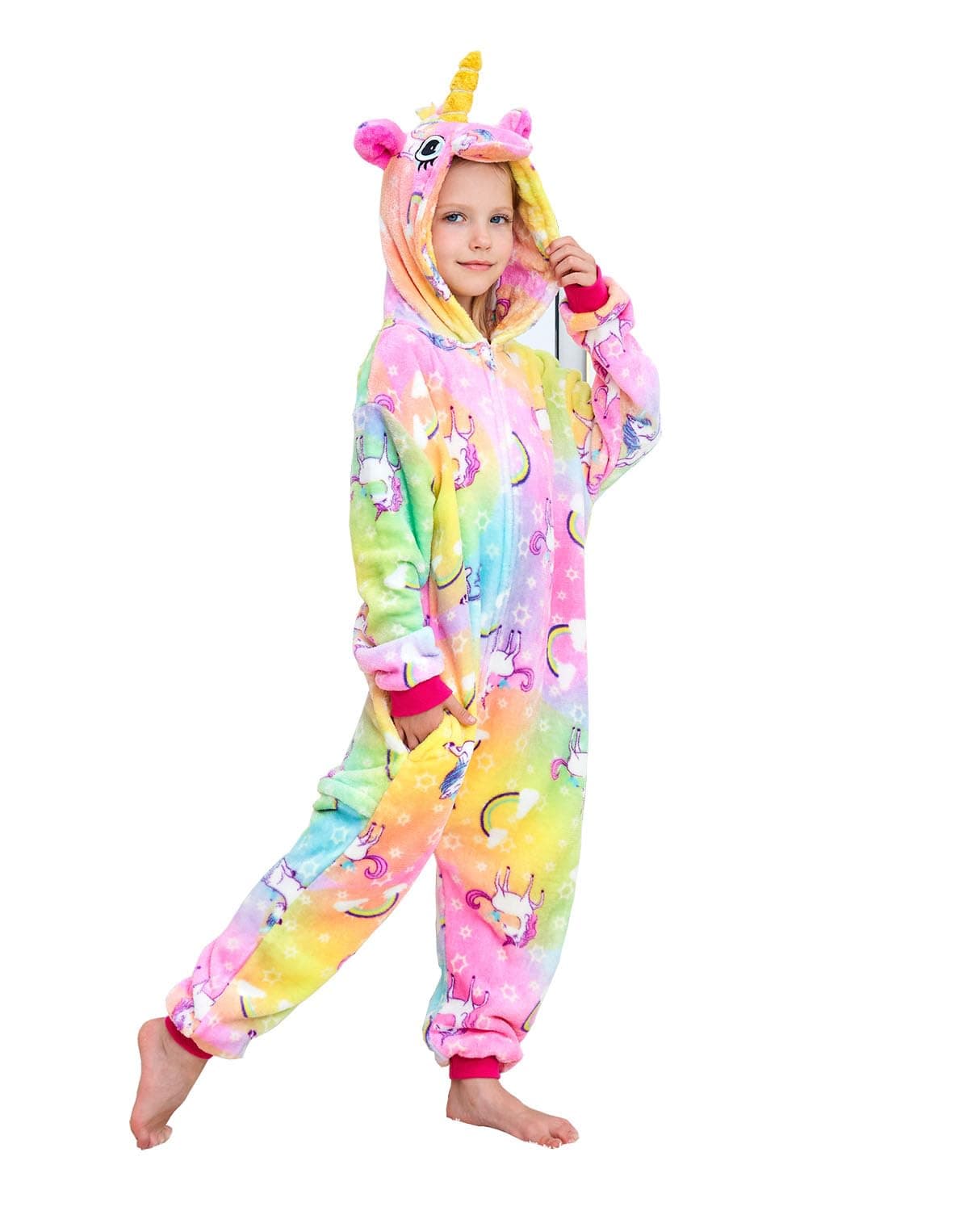 Unicorn Onesie Cosplay Costume Girls Halloween Xmas Pajamas