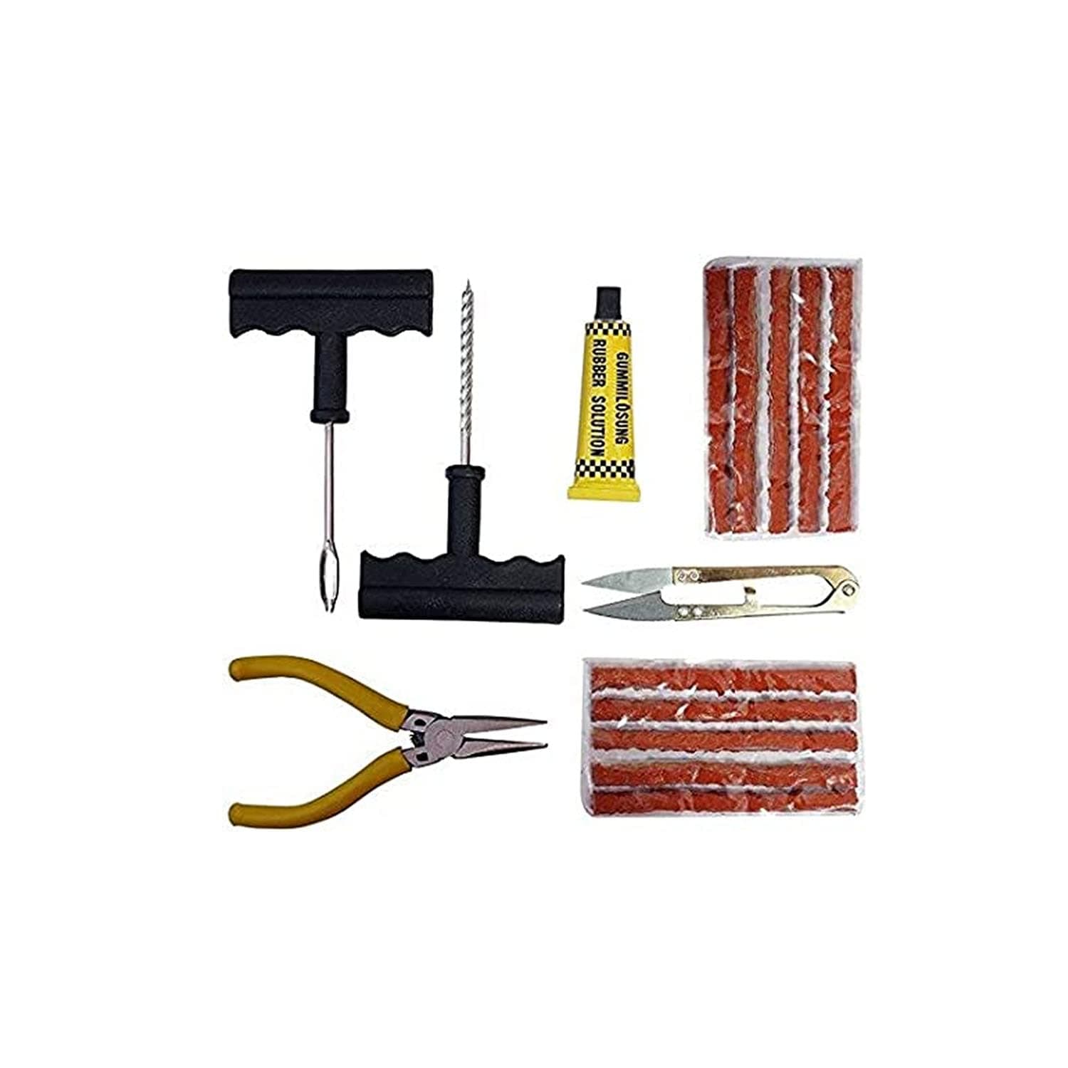 ASHTASH AUTO Puncher Repair KIT Tubeless Tyre Puncture Repair Kit