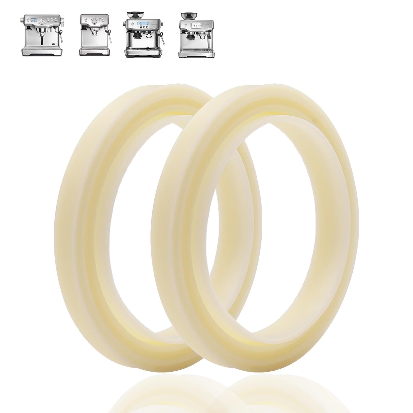 Dianrui 2PCS 54mm Silicone Steam Ring for Breville Espresso Machine Accessories BES870xl/878/860/880/810/840/450/500 Espresso Accessories Grouphead Gasket Replacement Part