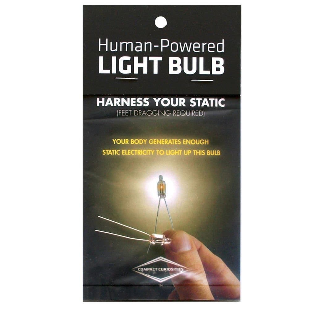Static Electricity Bulb/Human - Powered Light
