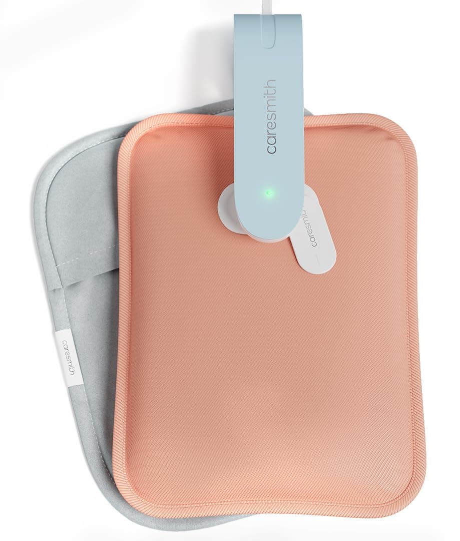 - Eon Premium Electric Hot Water Bag | Dual Insulation Silicon Technology Heating Pad | 6 Layers of Protection (Pearl Pink)