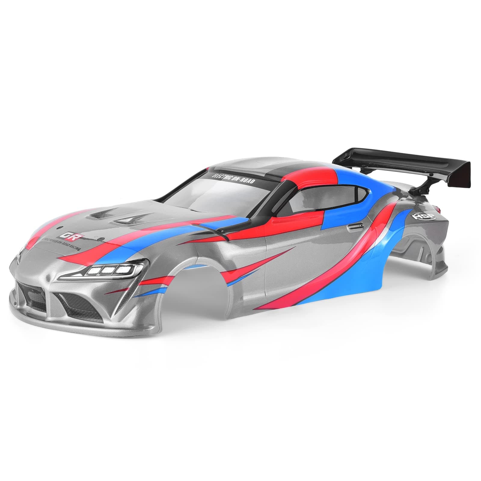 HSP RC Body Shell for HSP Redcat Exceed 1/10 Scale 4wd On Road Racing Drift RC Car with Stickers and Rear Wing