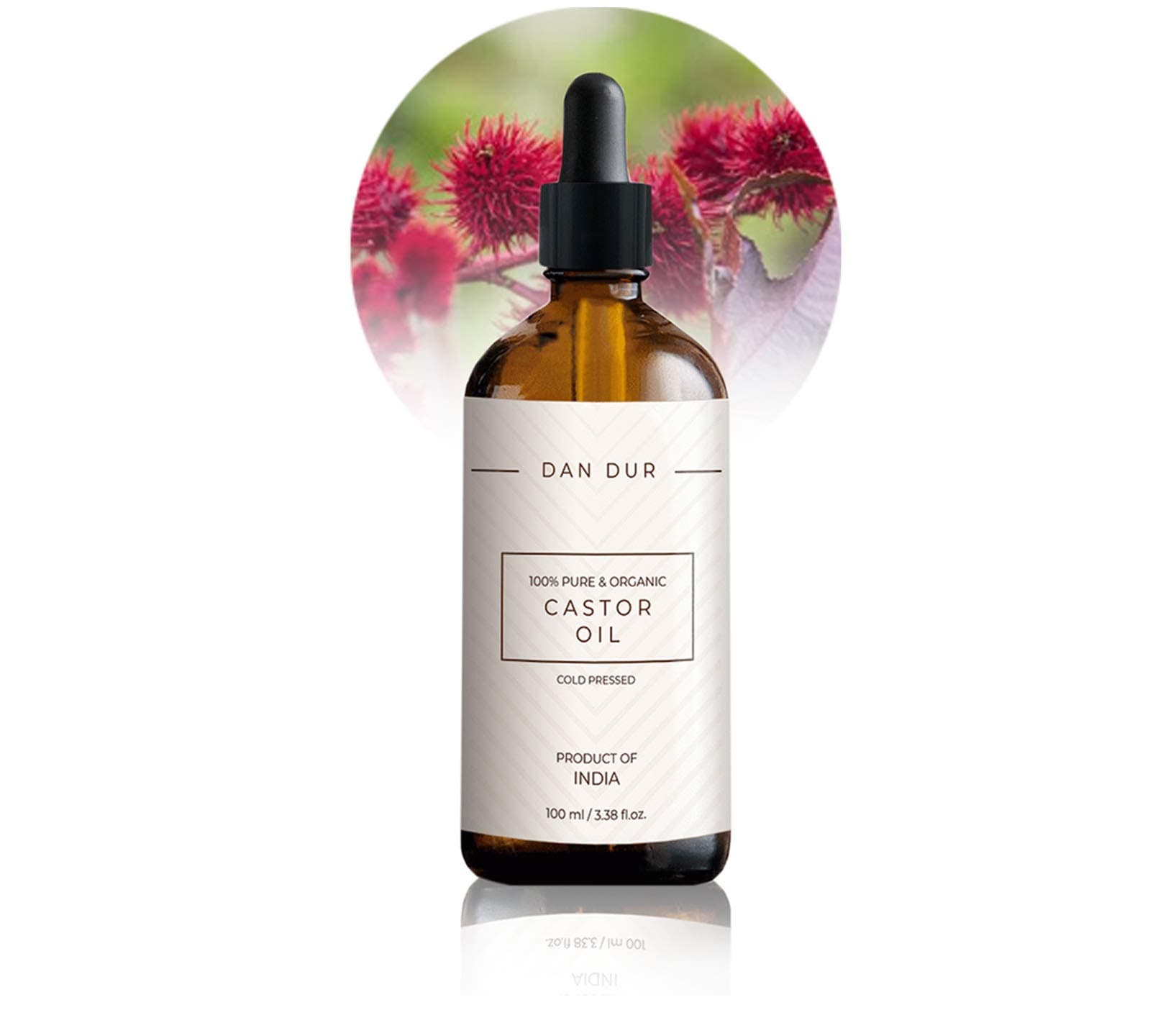 Castor Oil, BIO, Cold Pressed, Extra Virgin, HAIR and EYEBROW GROWTH, SOURCE of VITAMIN E, OMEGA 6, OMEGA 9 fatty acids (1.01 fl. oz)