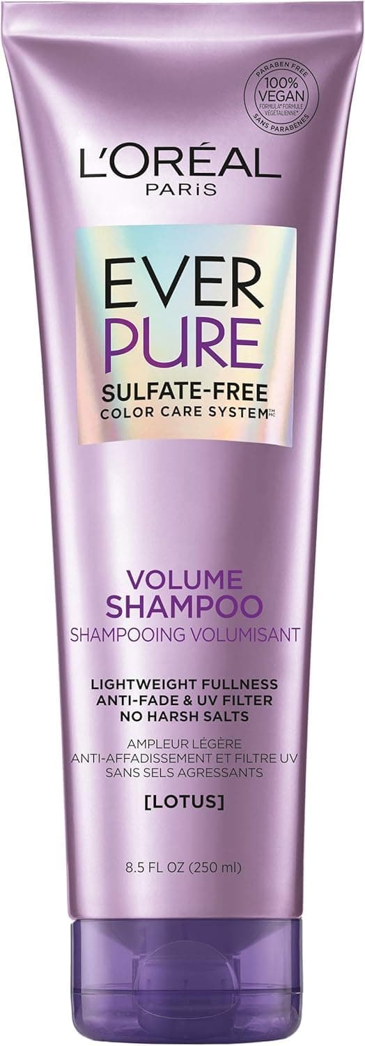 Everpure Volume Sulfate Free Shampoo For Color-Treated Hair, Volume + Shine For Fine, Flat Hair, 8.5 Fluid Ounce (Packaging May Vary)