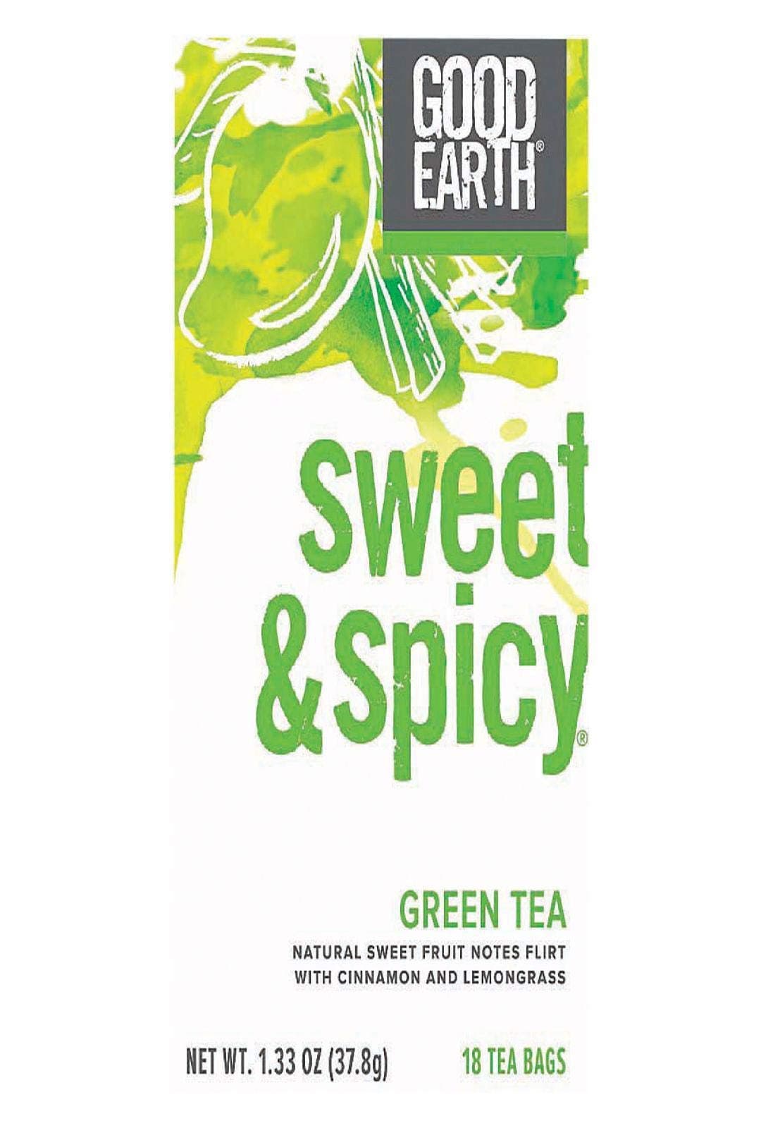 GOOD EARTH - Sweet & Spicy Green Tea - 18 Tea Bags
