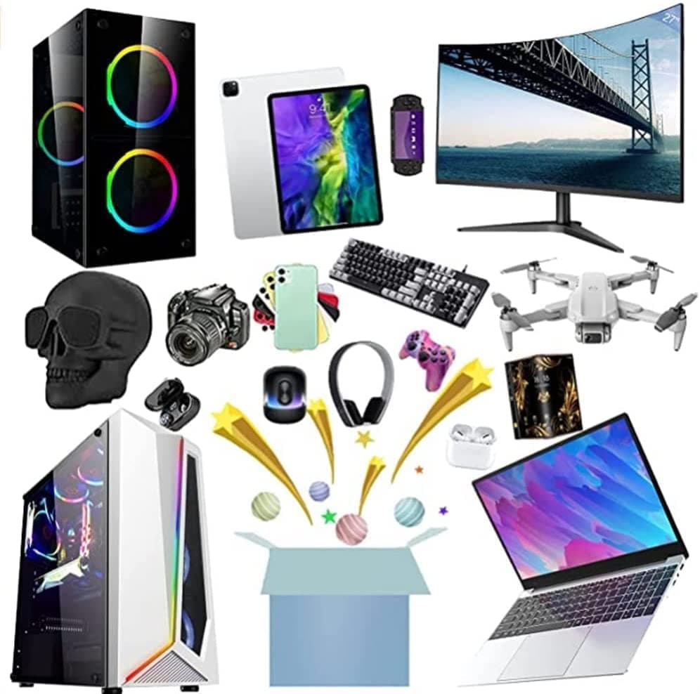 Freljorder Mistry Box Surprise Mystery_ box Lucky Electronics Gift 100% Winning Unclaimed Packages Sales Overstock Gifts Clearance Extra Electronics,CRS448