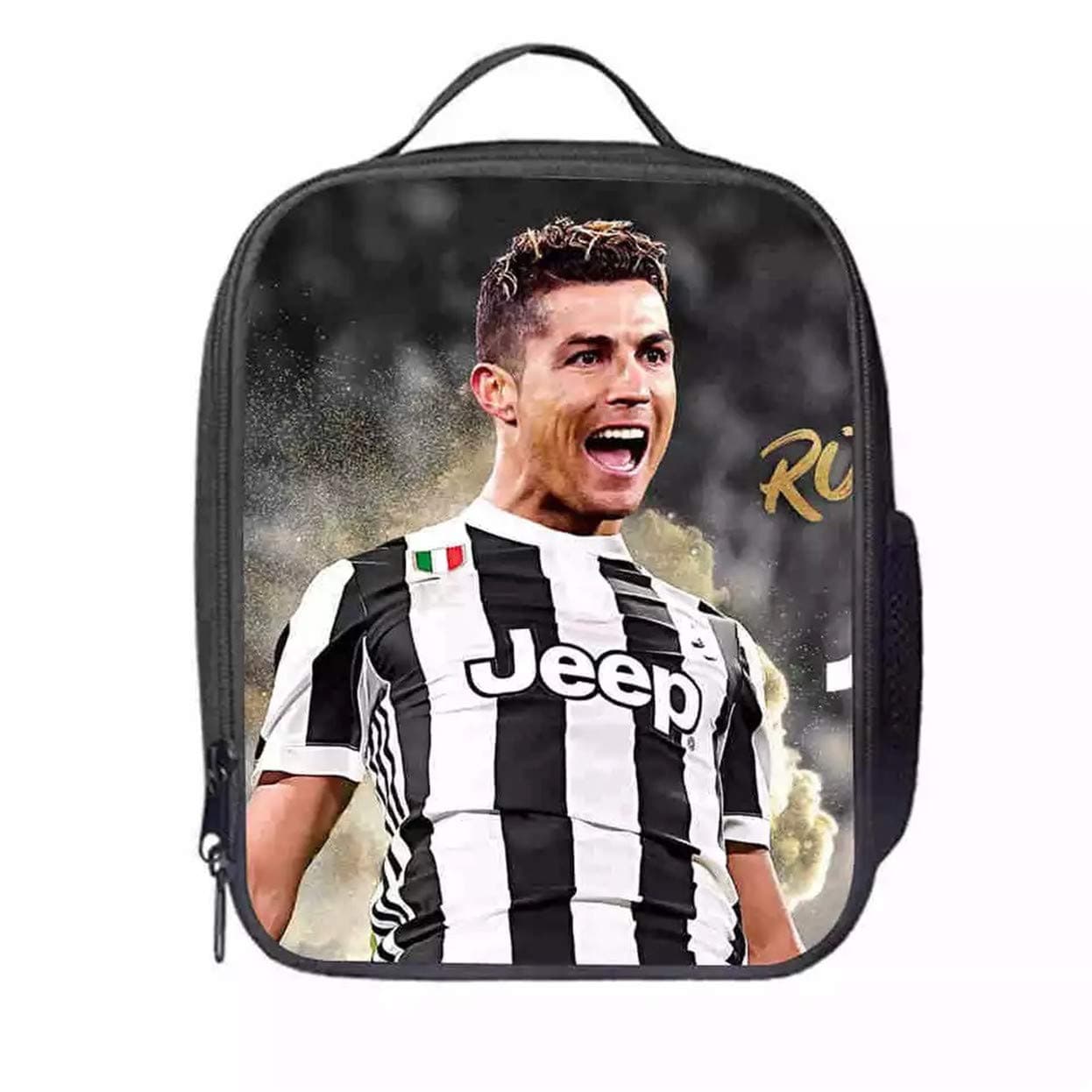 XCO-LEE Cristiano Ronaldo Insulated Lunch Bags-Kids Waterproof and Reusable Lunch Box for School