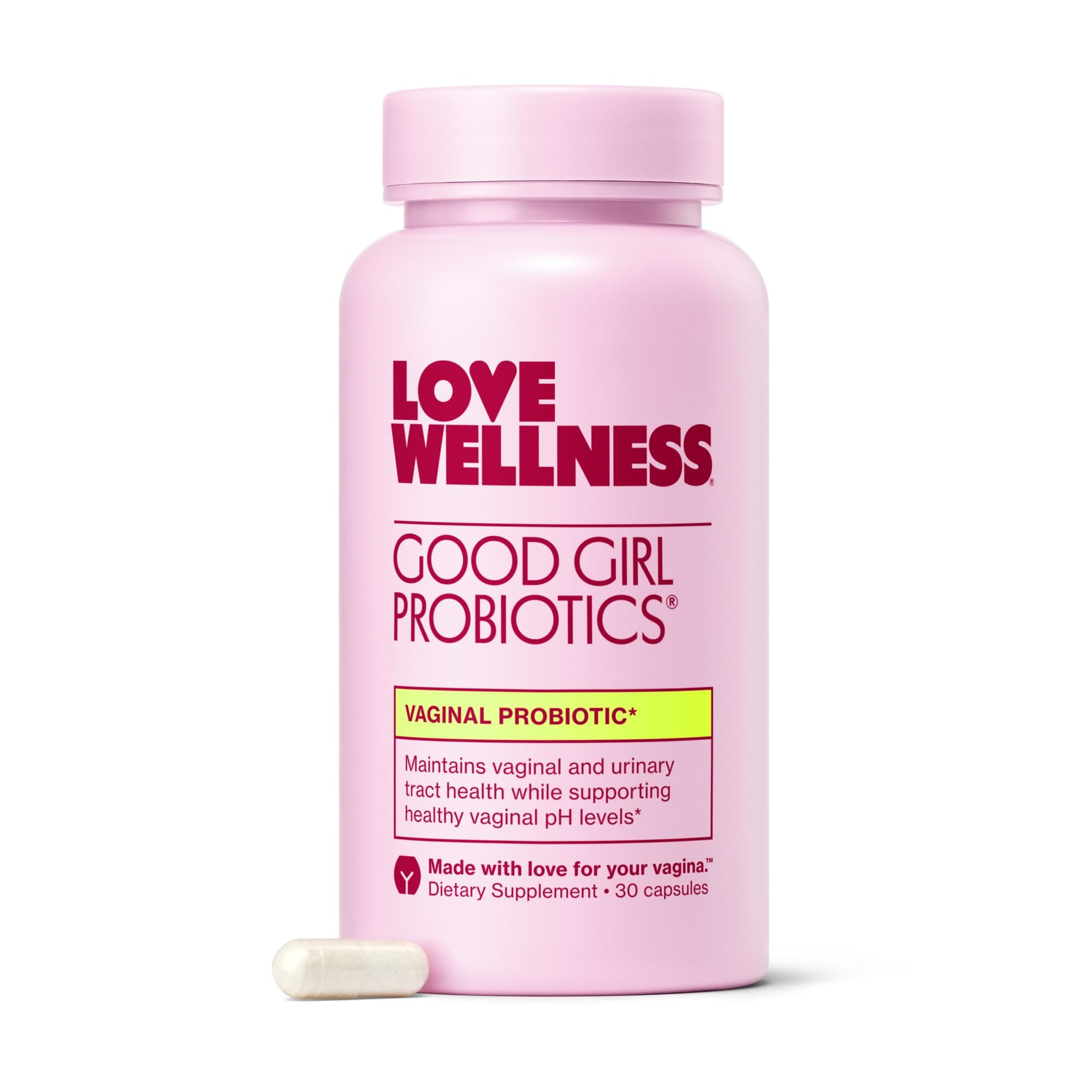 Love Wellness Good Girl Probiotics | Women’s Vaginal Health & pH Balance Supplement | 9-Strain Probiotic for Urinary Tract, Yeast, Odor & Immune Support | Gluten-Free (30-Day Supply)