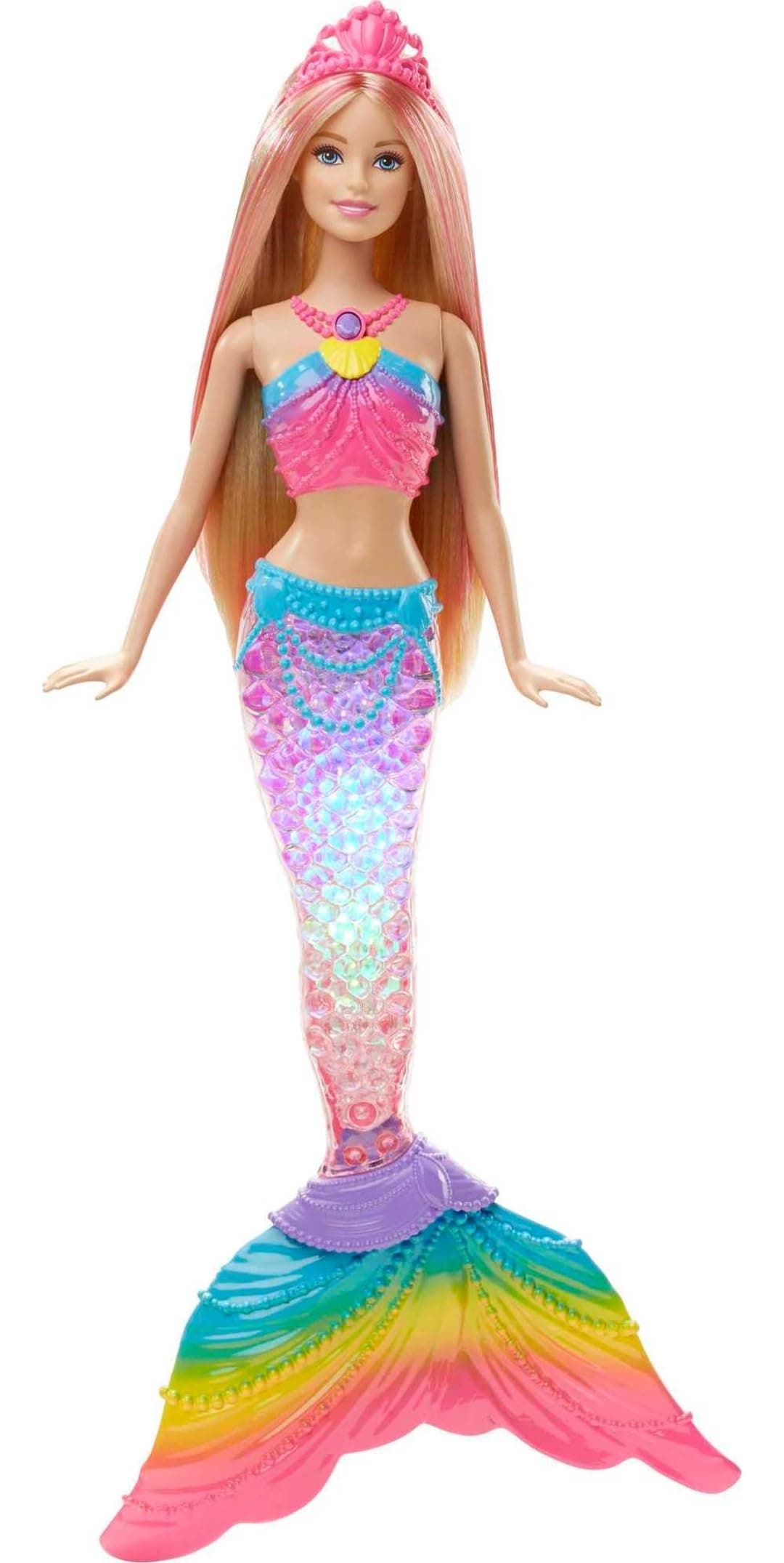 輸入バービー人形 Barbie Rainbow Lights Mermaid Doll [並行輸入品]