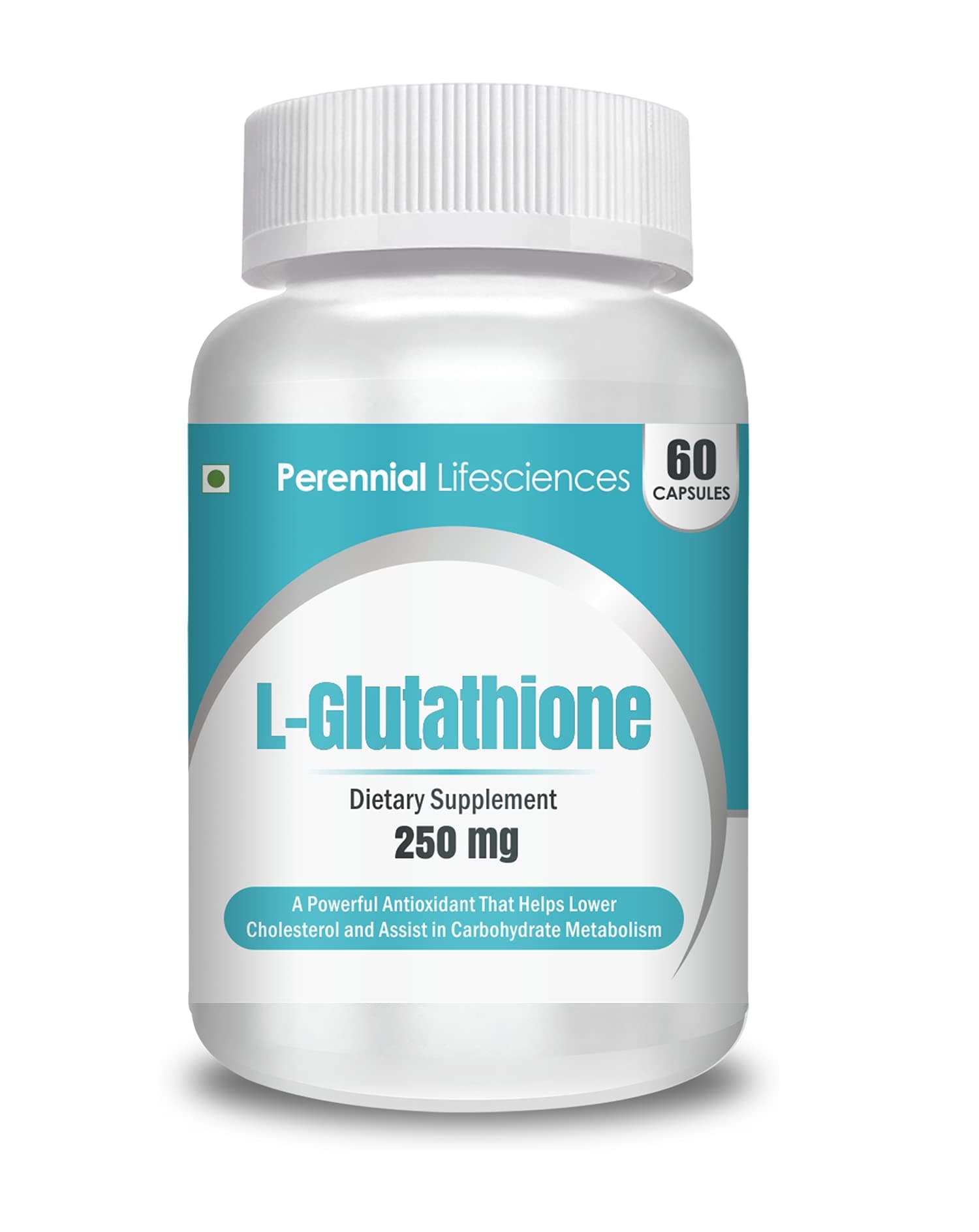 Perennial Lifesciences L-Glutathione - 250mg (60 Veg Capsules)