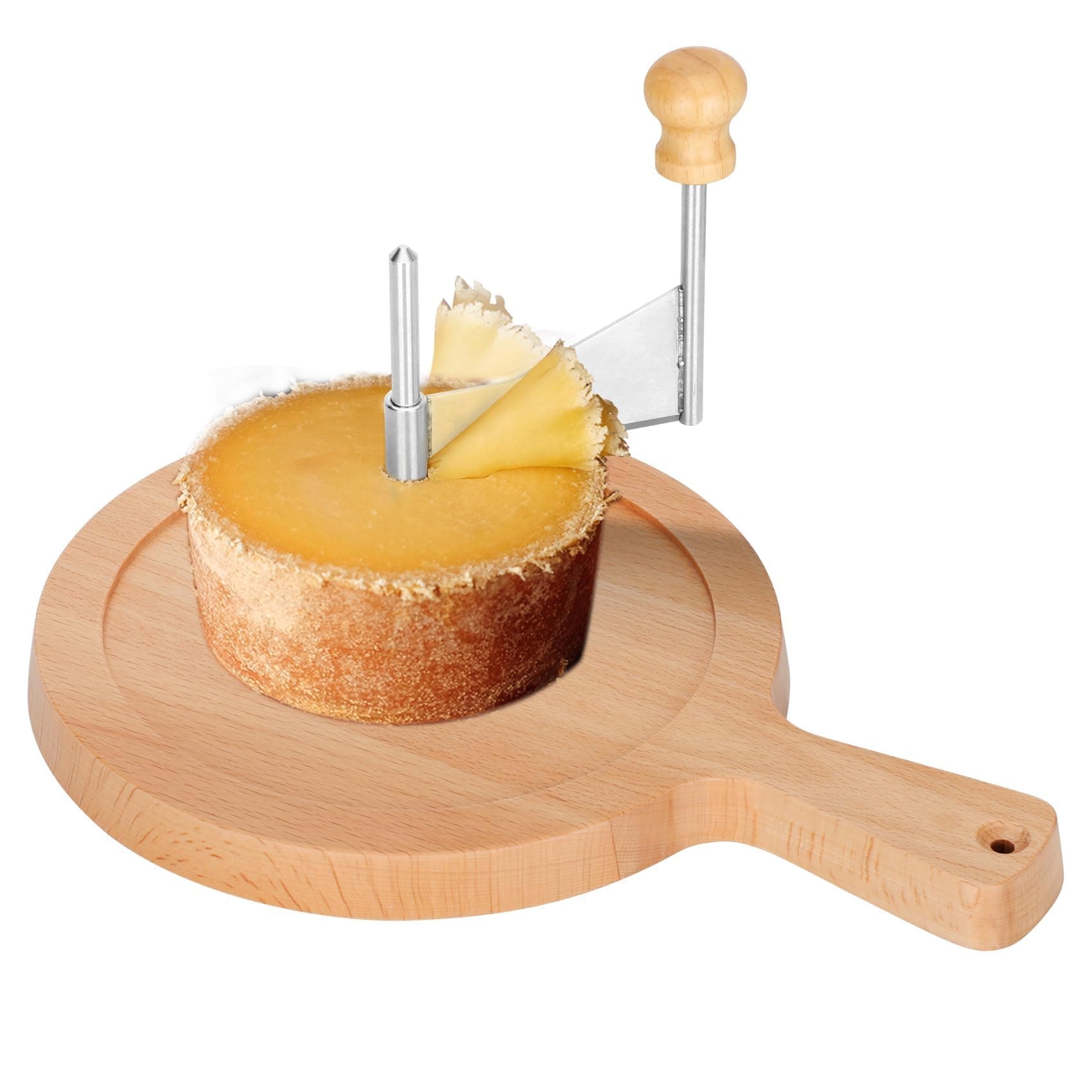 THE WHITE SHOP Cheese Curler Stainless Steel - Best for Cheese Wheel or Chocolate - Multifunctional Shredder - Manual Handheld Cheese Slicer
