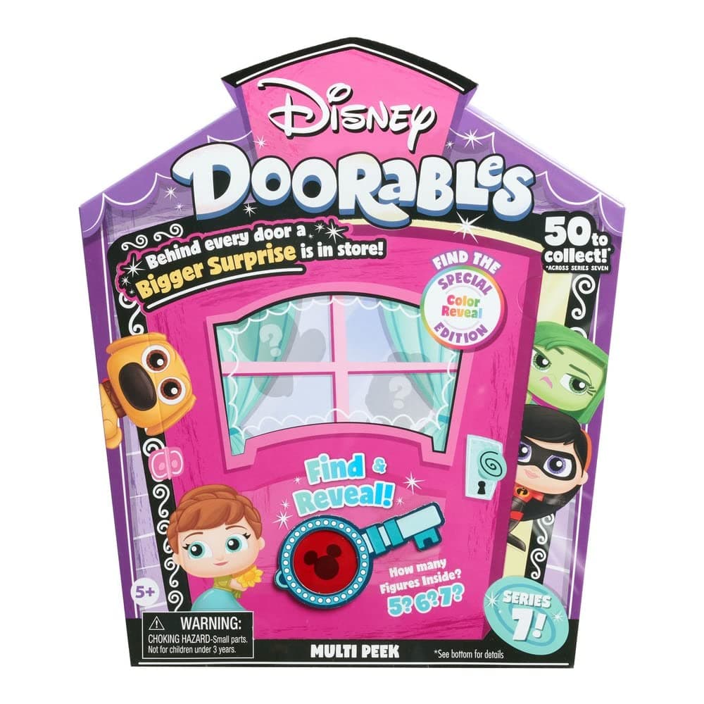 Disney Doorables Multi Peek Series 7, Collectible Blind Bag Inspired Mini Figures, Kids Toys for Ages 5 Up by Just Play
