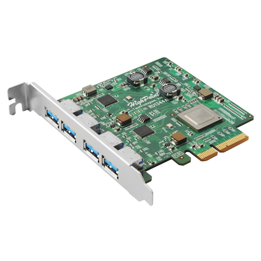 Technologies 4-Port USB-A 3.2 10Gb/s Controller Card RocketU 1344A