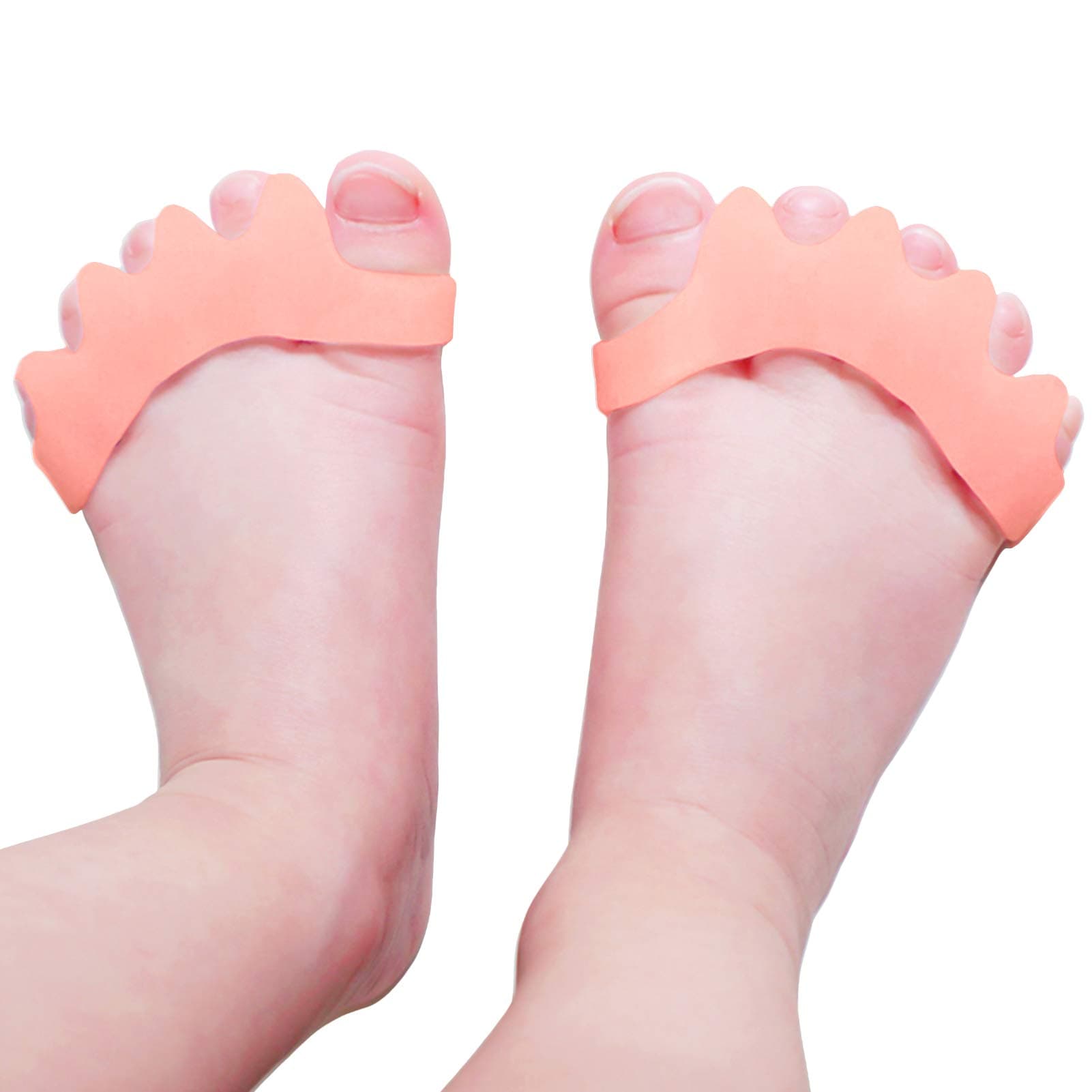 Latest Version Of Children’S Gel Toe Separator And Bunion Separator For Separating And Correcting Overlapping Toes (Children, Beige, 2 Pcs)