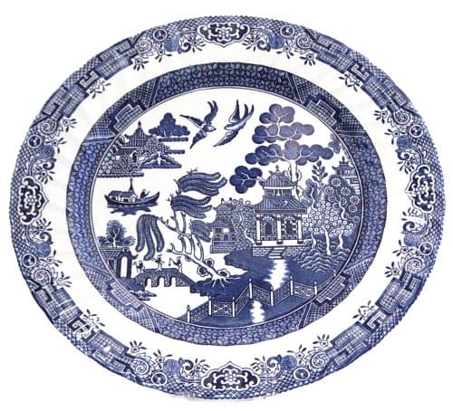 Churchill China Royal Wessex Blue Willow 12-Inch Charger Plate/Round Platter