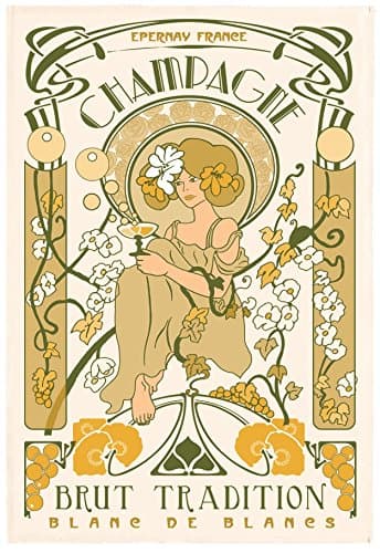 TORCHONS & BOUCHONS - Champagne Epernay Art Nouveau Towel - TB3051097000