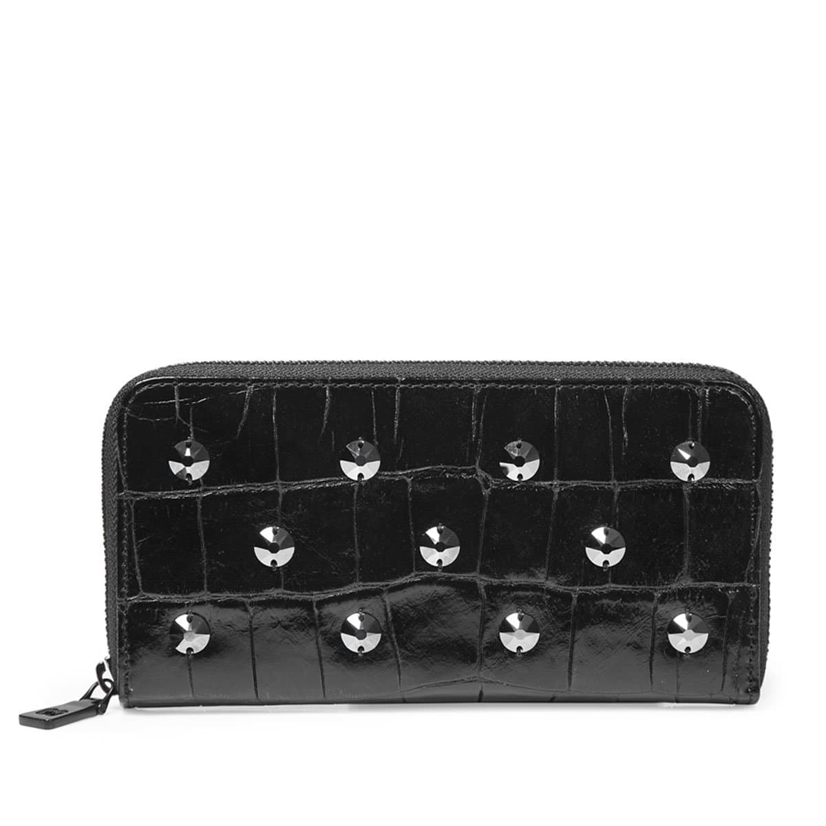 Eric Javits Luxury Fashion Designer Women's Handbag - Zip Wallet - Black