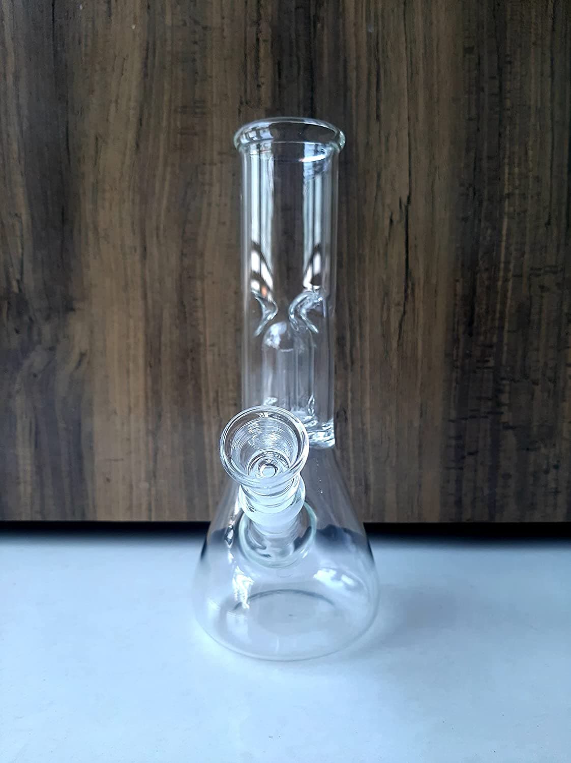 SETHI TRADERS 8 Inch Glass Bong Ice Percolater Bong for Smoking Hukka Pipe Bong (23 cm, Clear) Ice Bong