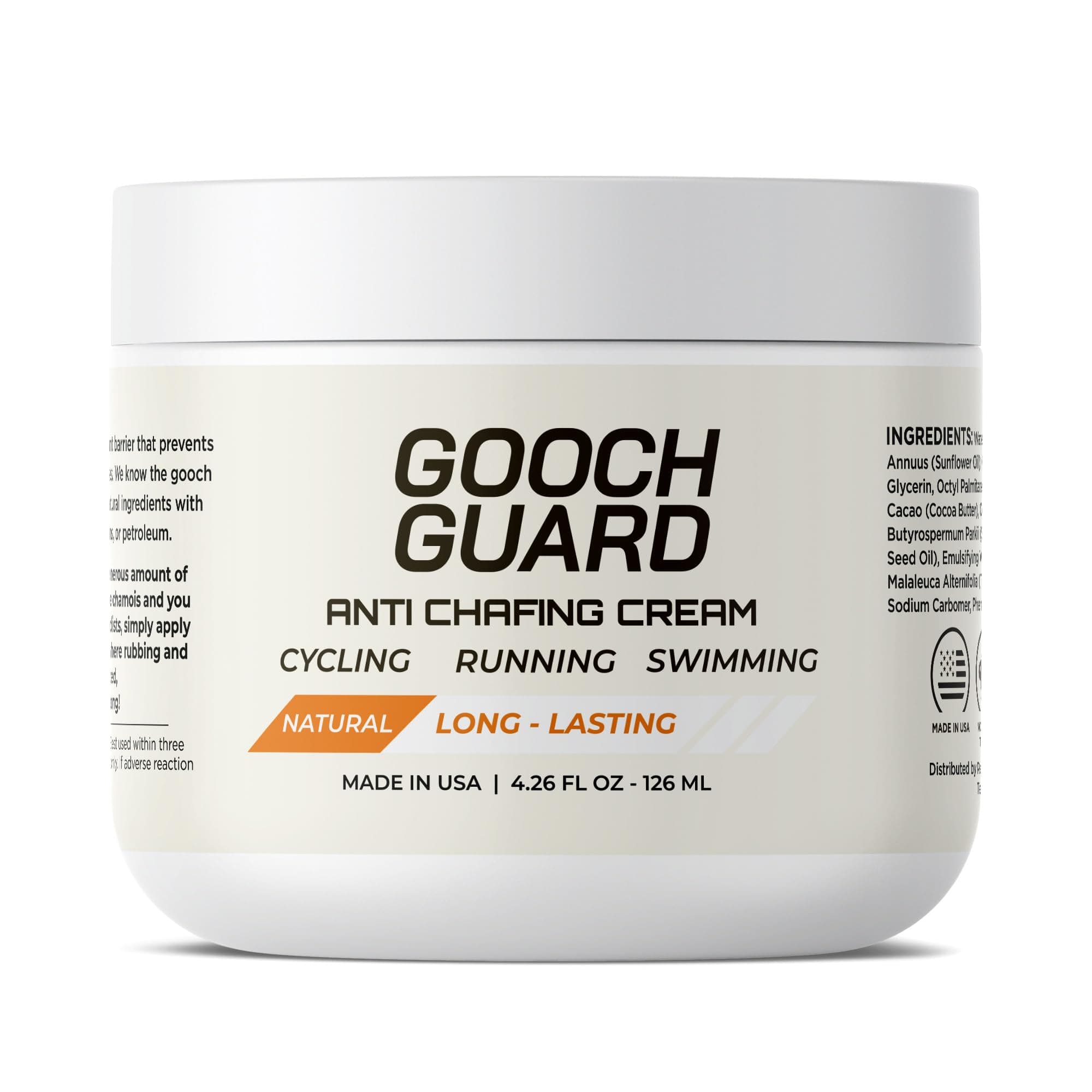 Chamois Cream & Anti Chafing - Natural Cycling Running Friction Chafe Balm for Men Women