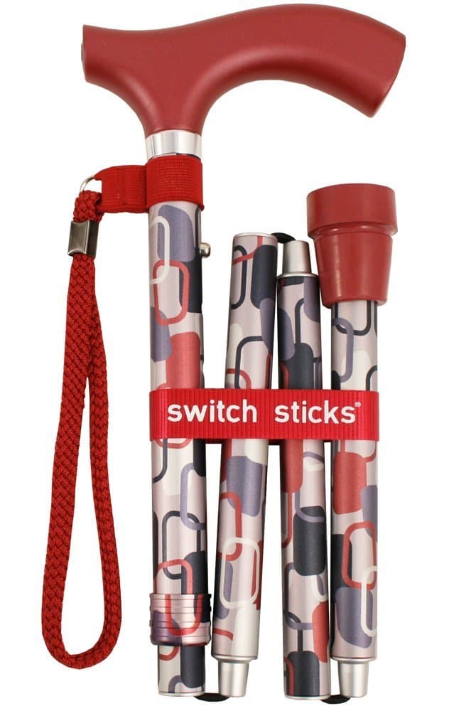 Switch Sticks Walking Cane for Men or Women, Foldable and Adjustable from 32-37 Inches, FSA and HSA Eligible