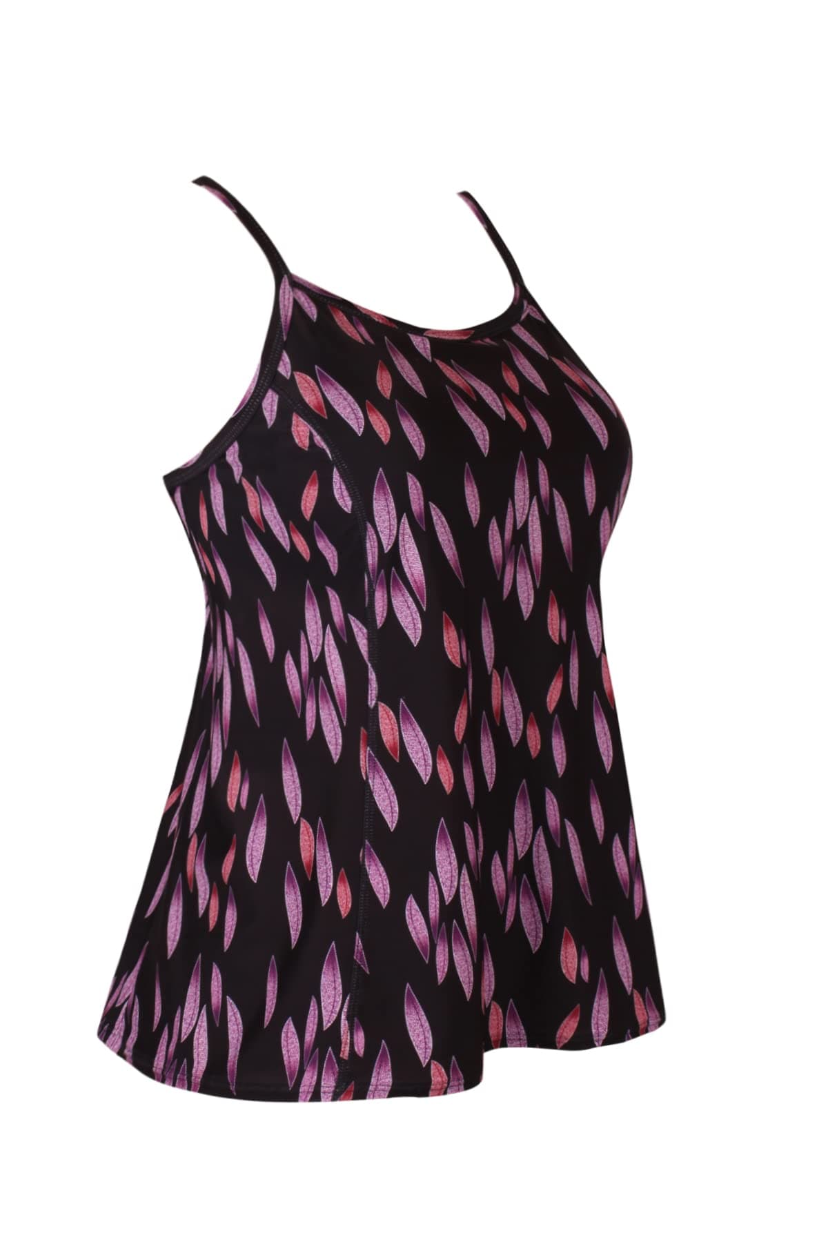 JINXUEER Women's Plus Size Flowy Swimsuit Crossback Tankini Top Modest Swimwear