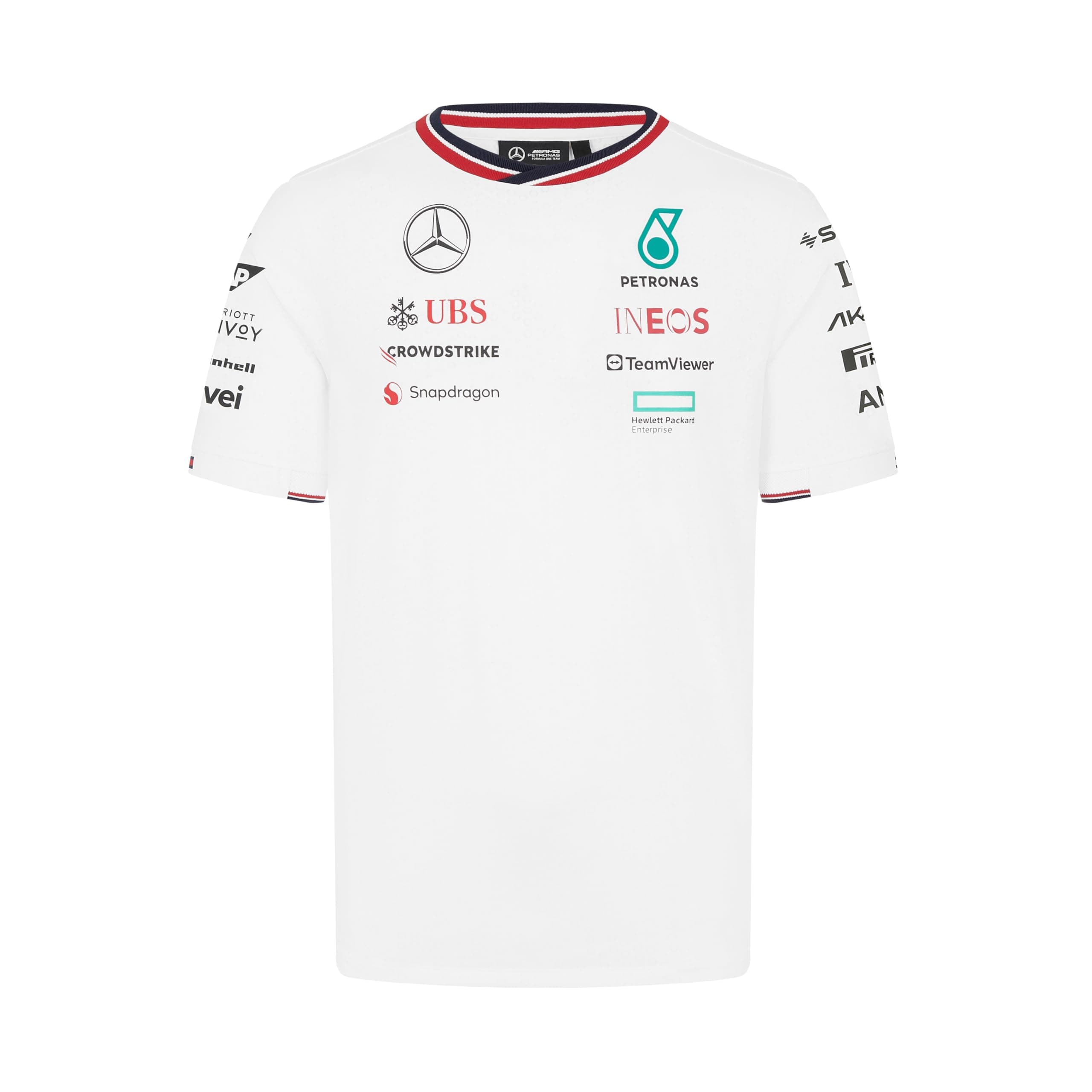 Mercedes AMG Petronas F1 Men's 2024 Team Driver Tshirt - White - Size: S