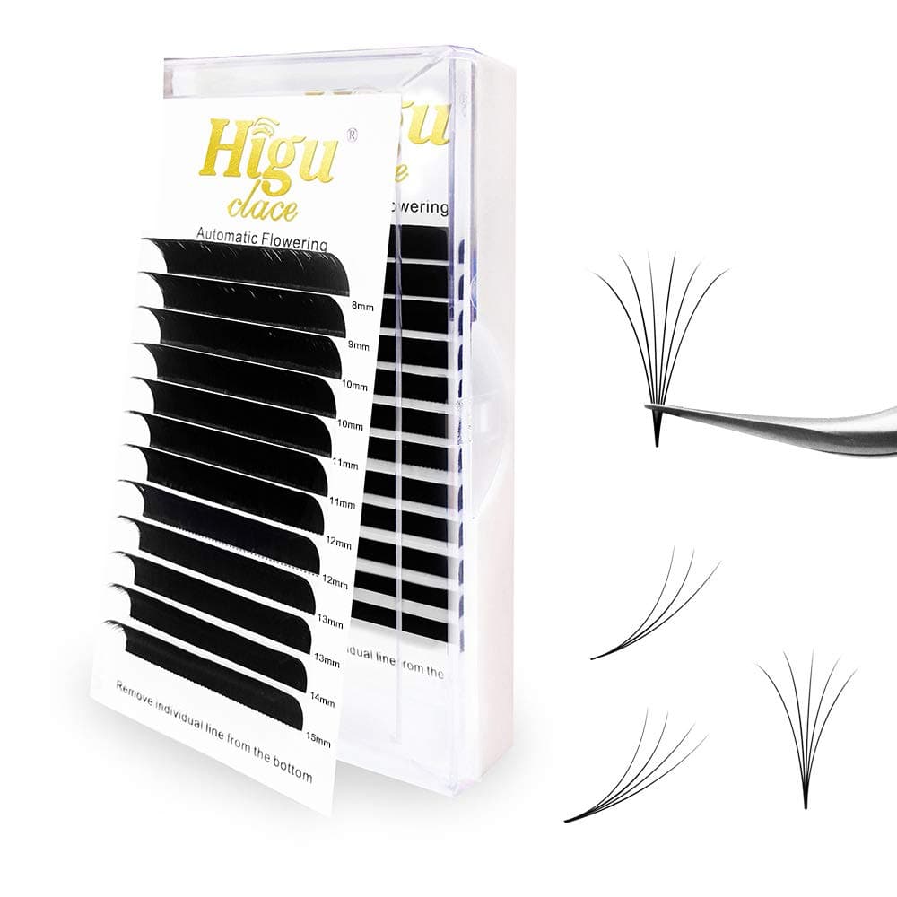 3 Tray Rapid Volume Eyelash Extension 0.10 D Curl（8-15mm）Mix | Optional C/D Curl 8-15mm and Mix Length |