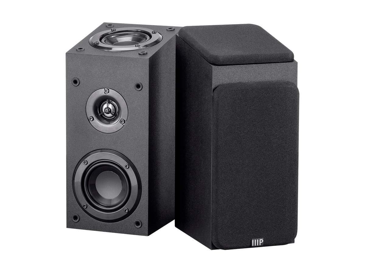 133833 Premium Immersive Satellite Speakers - Black (Pair) with 3Inch Woofer, 3/4Inch Aluminum Dome & 100 Watt Input Power