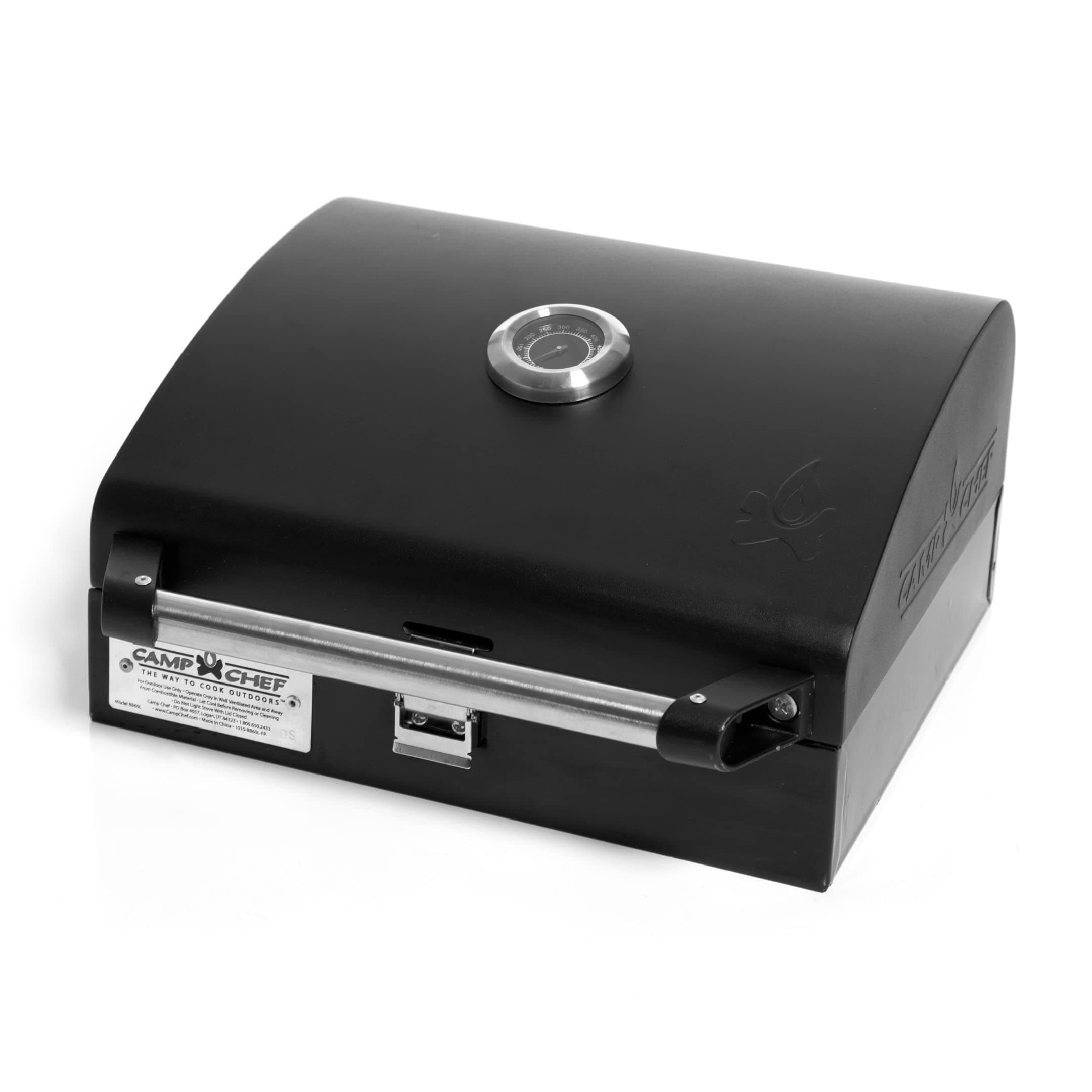 Deluxe BBQ Grill Box, Single Burner Accessory, Cooking Dimensions: 14 in. x 16 in, Black