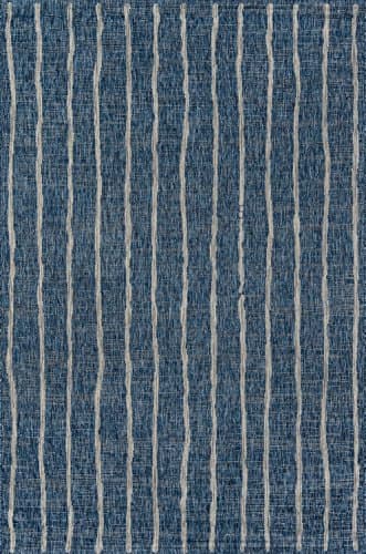 Novogratz Villa Collection Sicily Indoor/Outdoor Area Rug, 3'3" x 5'0", Blue