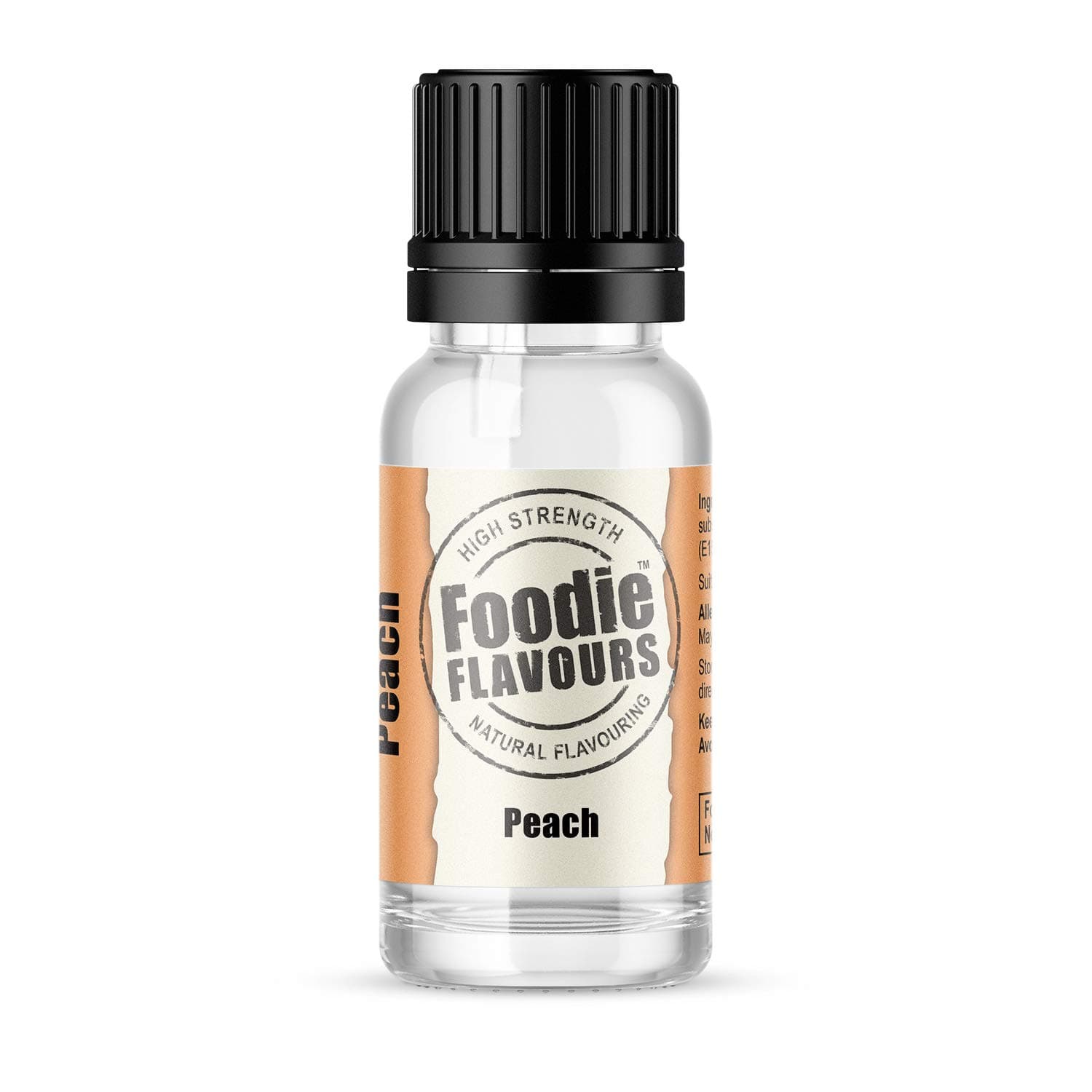 Foodie Flavours Natural Peach Flavouring, High Strength - 15ml