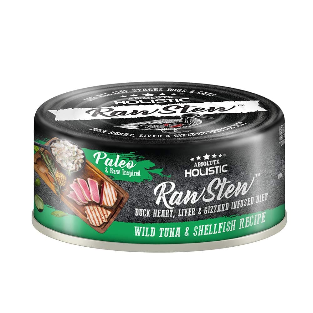 Absolute HolisticRawStew - Wild Tuna & Shell Fish Recipe 12 x 80g