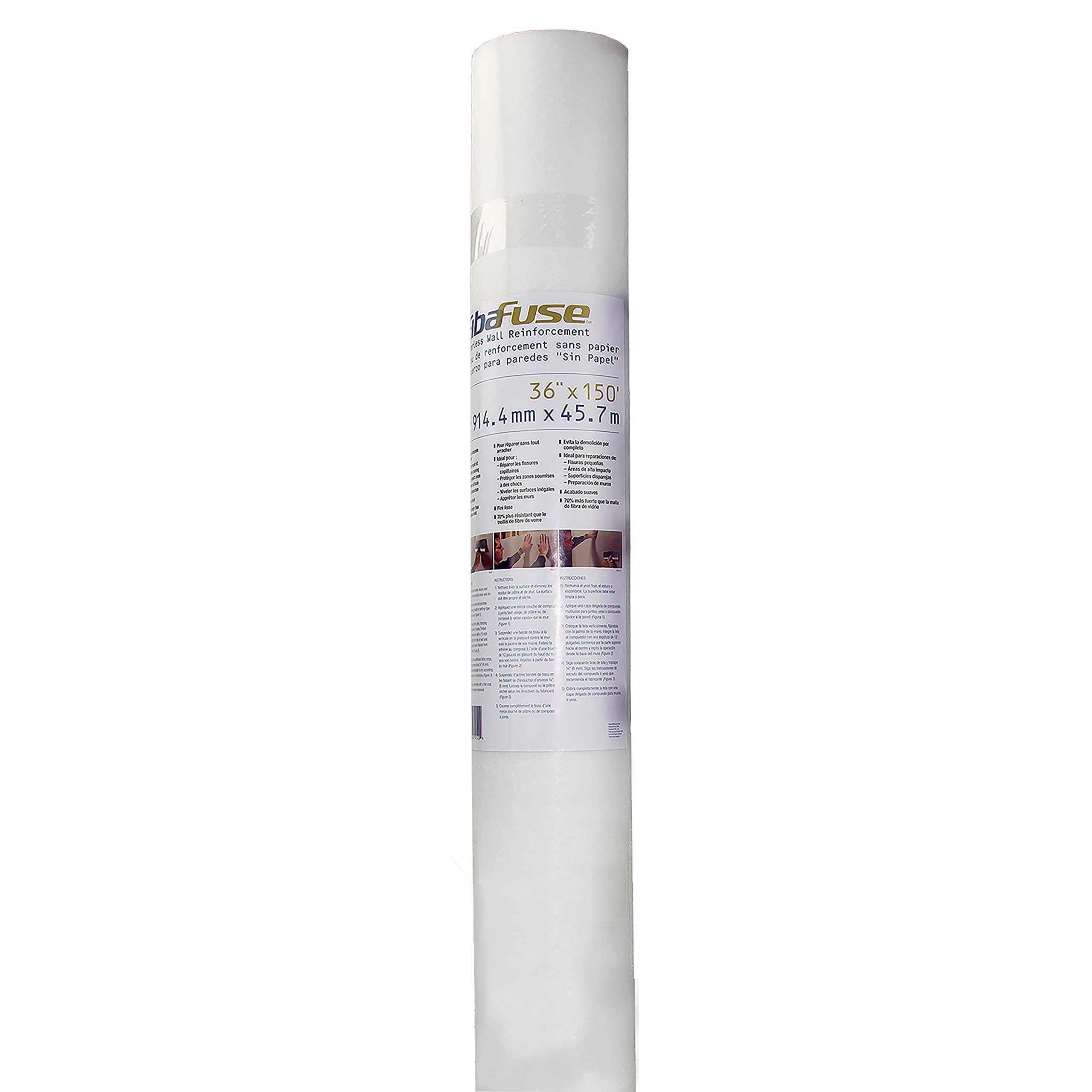 FDW8443-U 36 inch x 150 feet Paperless Wall Reinforcement, 36 ft, White