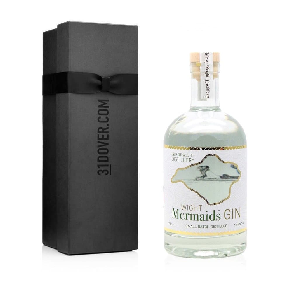 Wight Mermaids Gin, 70cl Bottle in Elegant Gift Box
