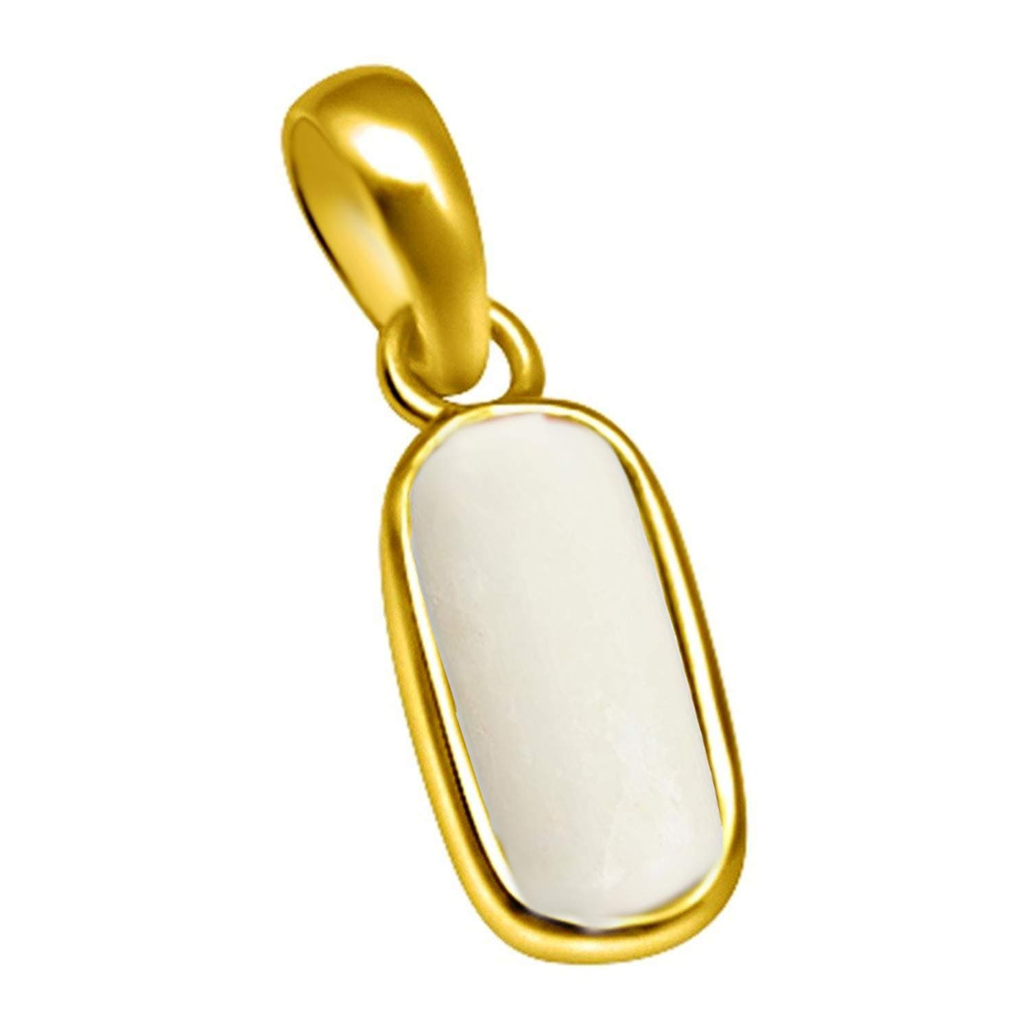 Divya Shakti5.25-5.50 Carats White Coral Pendant/Locket (SAFED MOONGA/MUNGA Panchadhatu Pendant) 100% Original AAA Quality GemStone