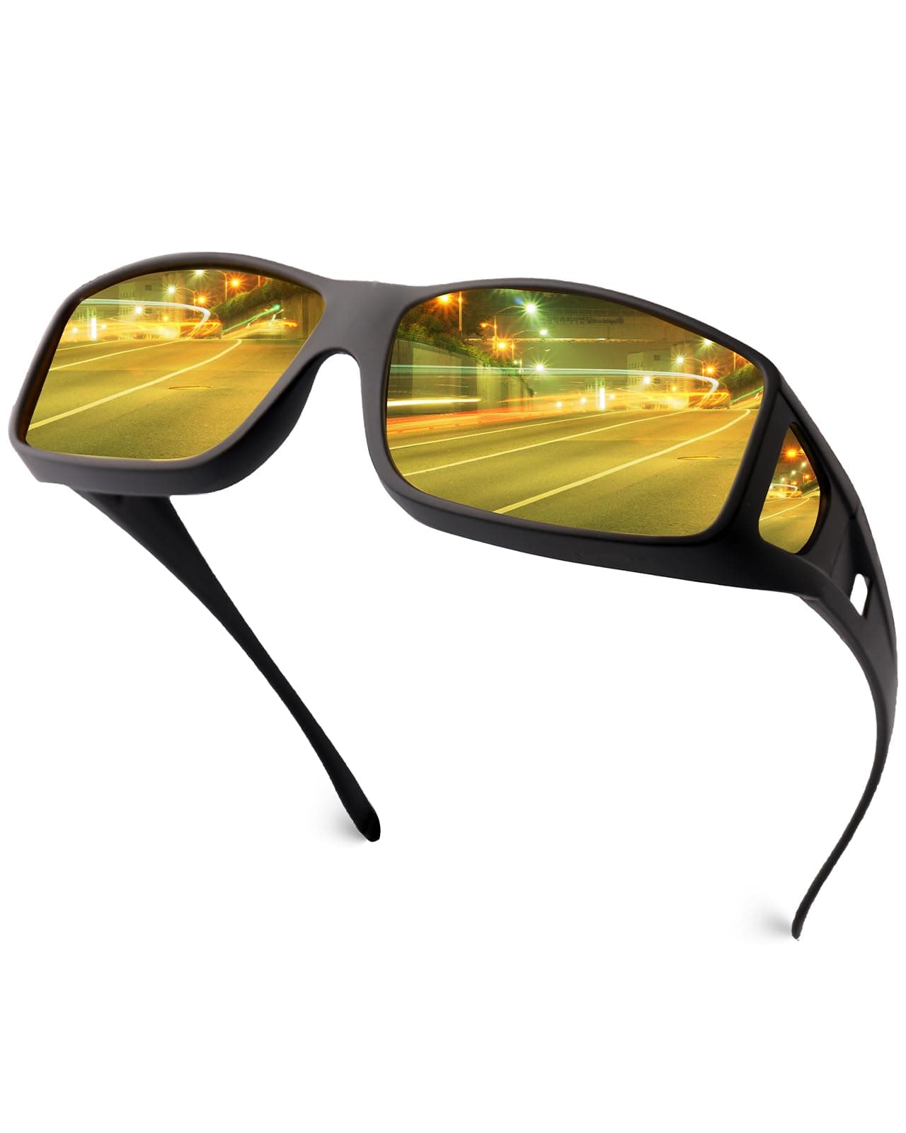 Night Driving Glasses for Men Women Fit Over Sunglasses Anti Glare Polarized HD Night Vision Glasses