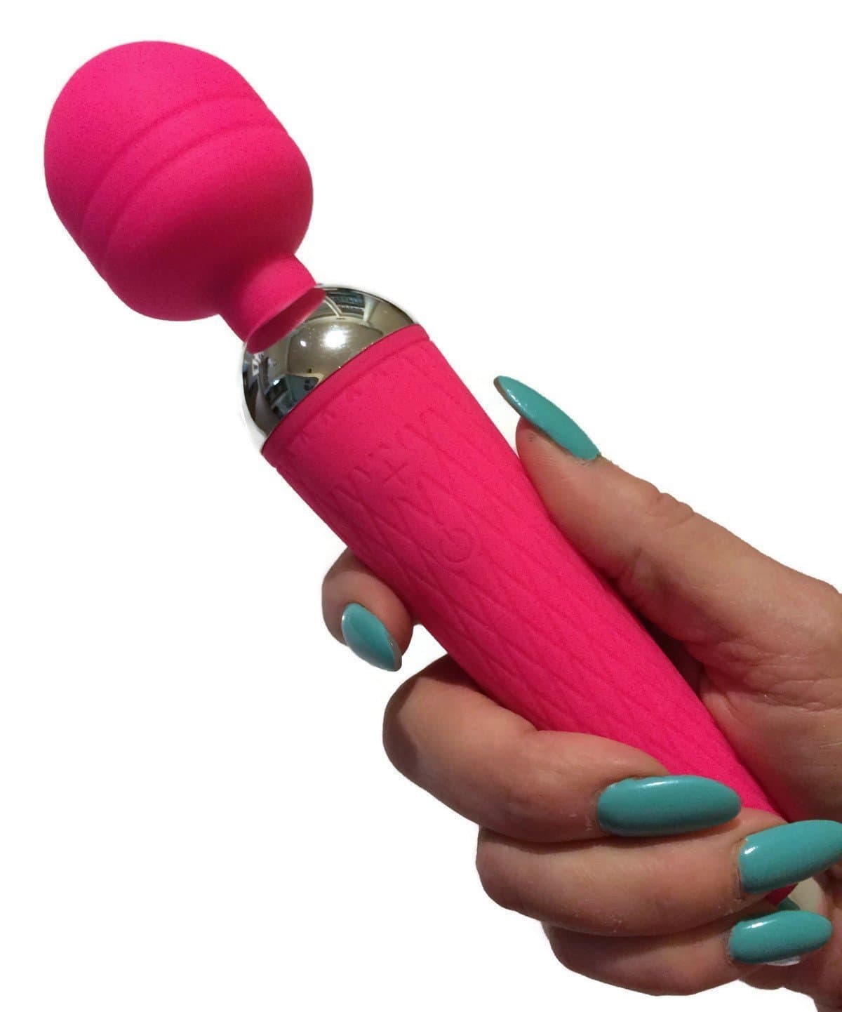 2endsmeet Cordless Rechargeable 10-Speed Personal Therapeutic Percussion Massager Wand for Pain Relief, Relaxation and Stress Reduction Pink