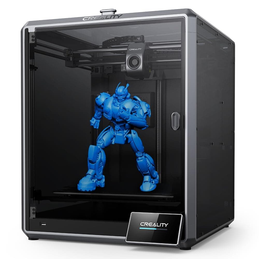 Creality K1 Max 3D Printer with Smart AI Function 600mm/s Printing Speed 20000mm/s² Acceleration, Core XY Structure 11.81*11.81*11.81 inch Large Build Volume Auto Leveling Dual-Gear Extruder