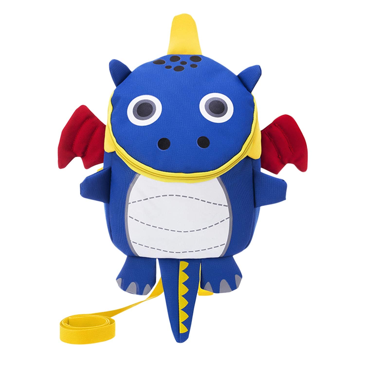 MoonloveKids Toddlers Cute Dinosaur Walking Safety Harness Backpack Baby Walker's Bag With Safety Reins Belts Travel Bag Cartoon Nursery School Backpack for Boys Girls