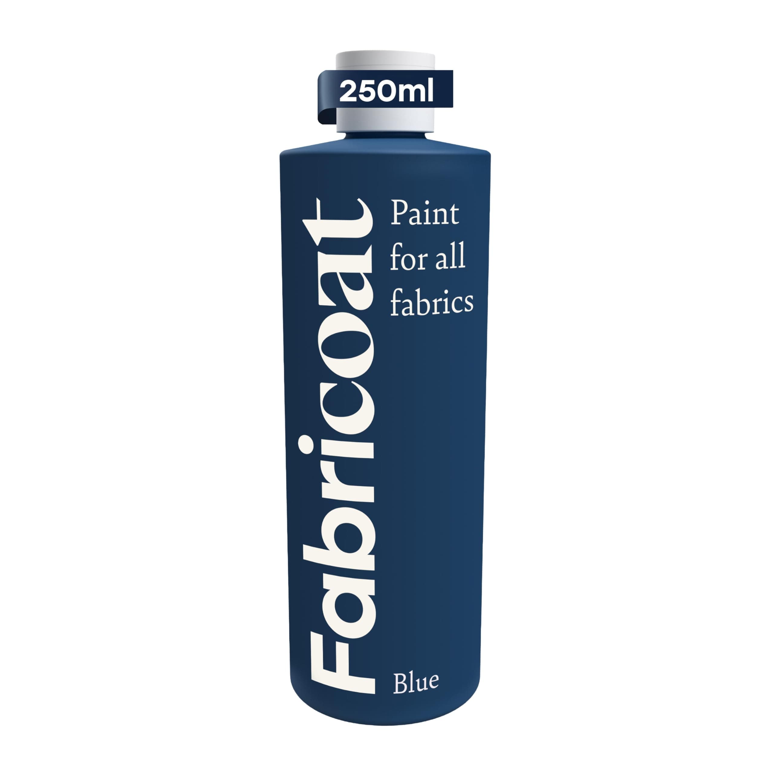 Fabricoat - Fabric Paint for Furniture - 8.5oz / 250ml Blue - Restore or Change the Color of Couches, Chairs, Upholstery, Soft Furnishings, Car Interiors, Clothing, & Footwear
