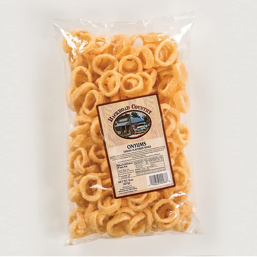 Troyer Cheese Onyums Onion Flavored Rings (2 bags)