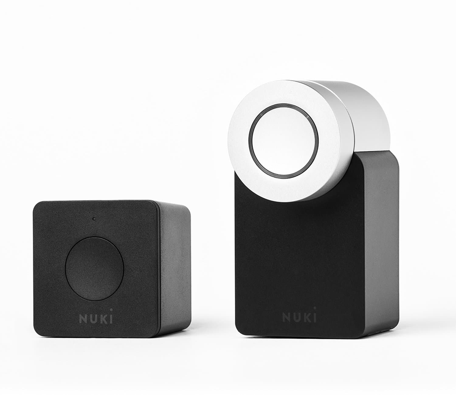 Nuki Combo - Electronic Lock (Smart Lock and Bridge) - Automatic Door Opener with Bluetooth and WLAN - for iPhone and Android - Smart Home - IFTTT - Amazon Alexa - Google Home. [Energy Class A+++]